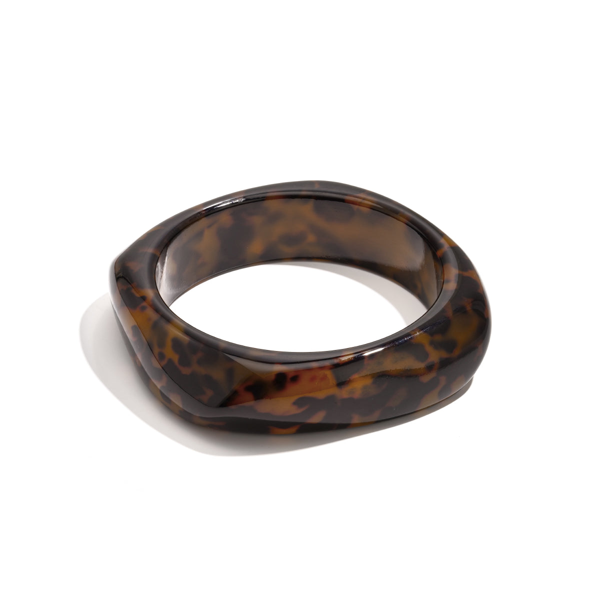 Bangle acryl met luipaard print