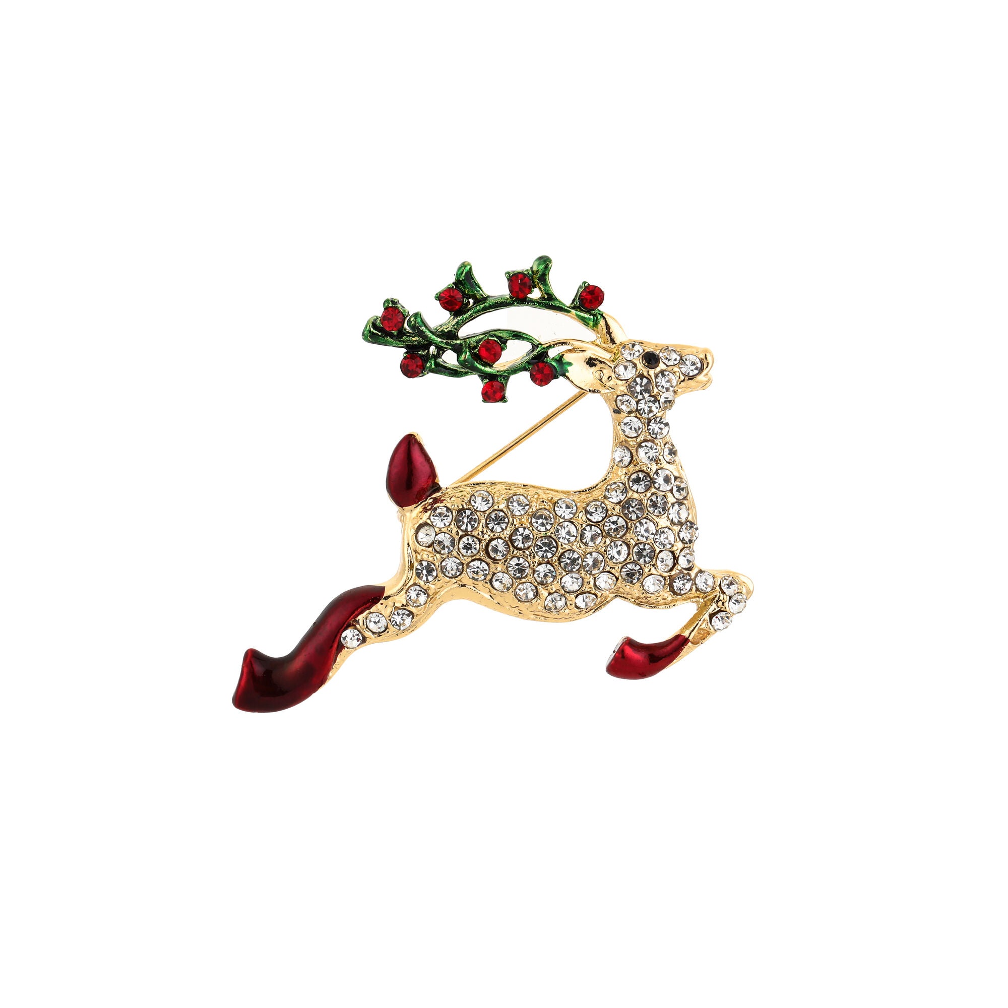 Broche kerst - hertje