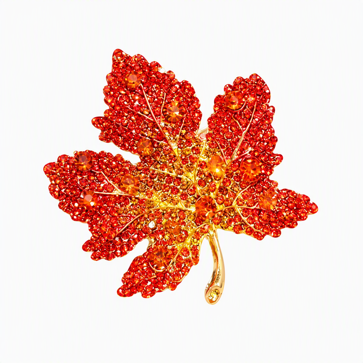 Broche met esdoorn blad
