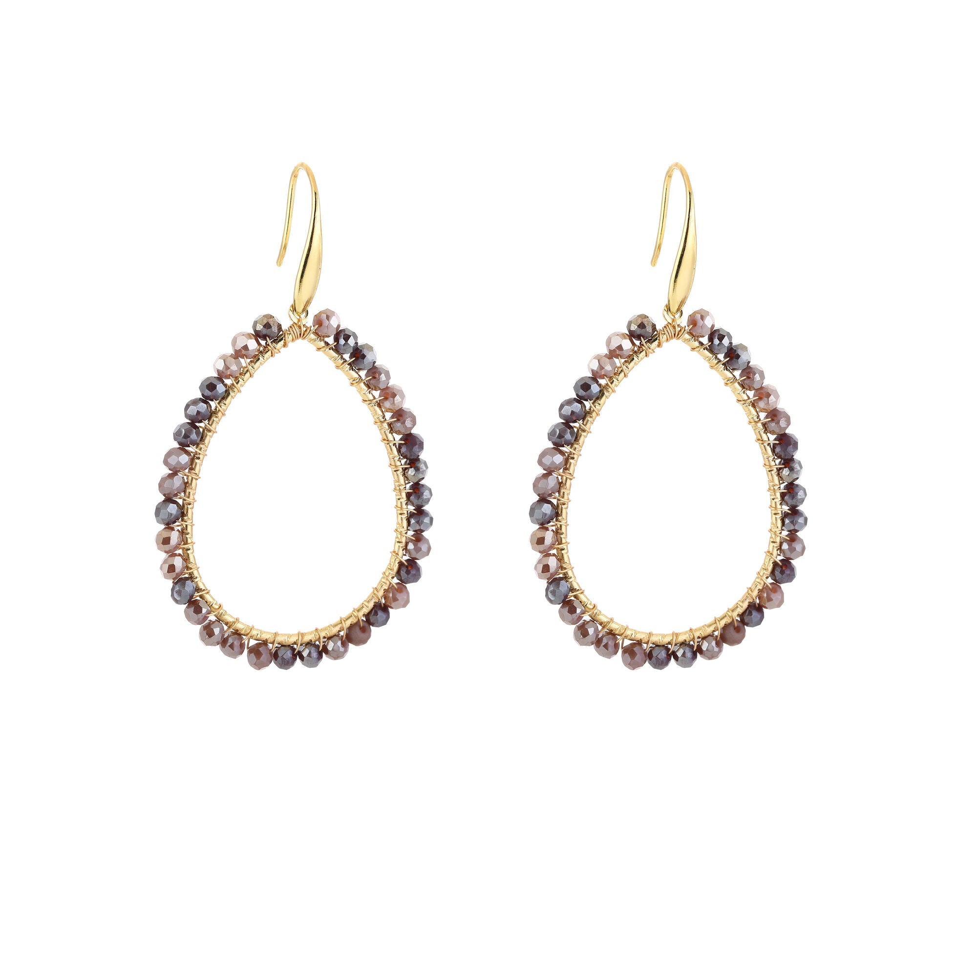 Druppel oorbellen kralen