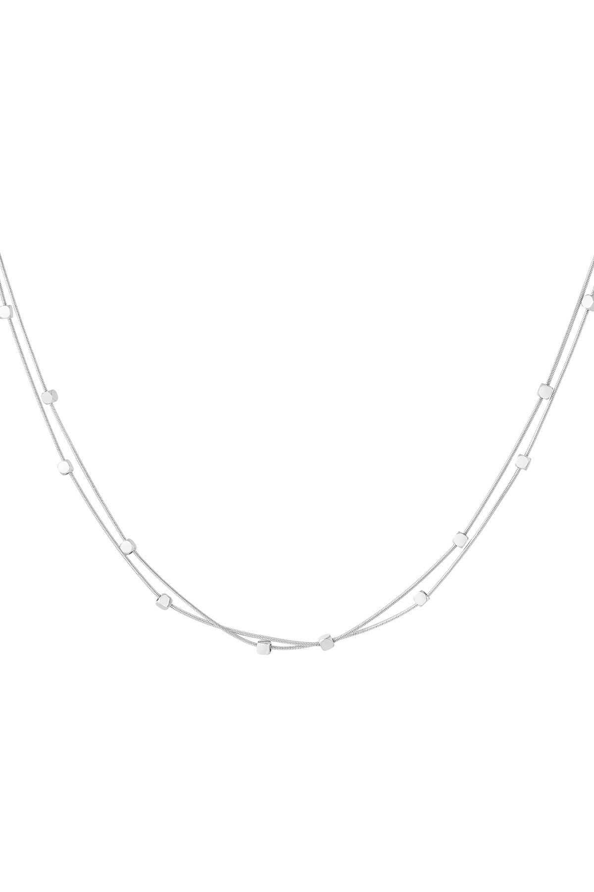 Minimalistische ketting met cirkeltjes
