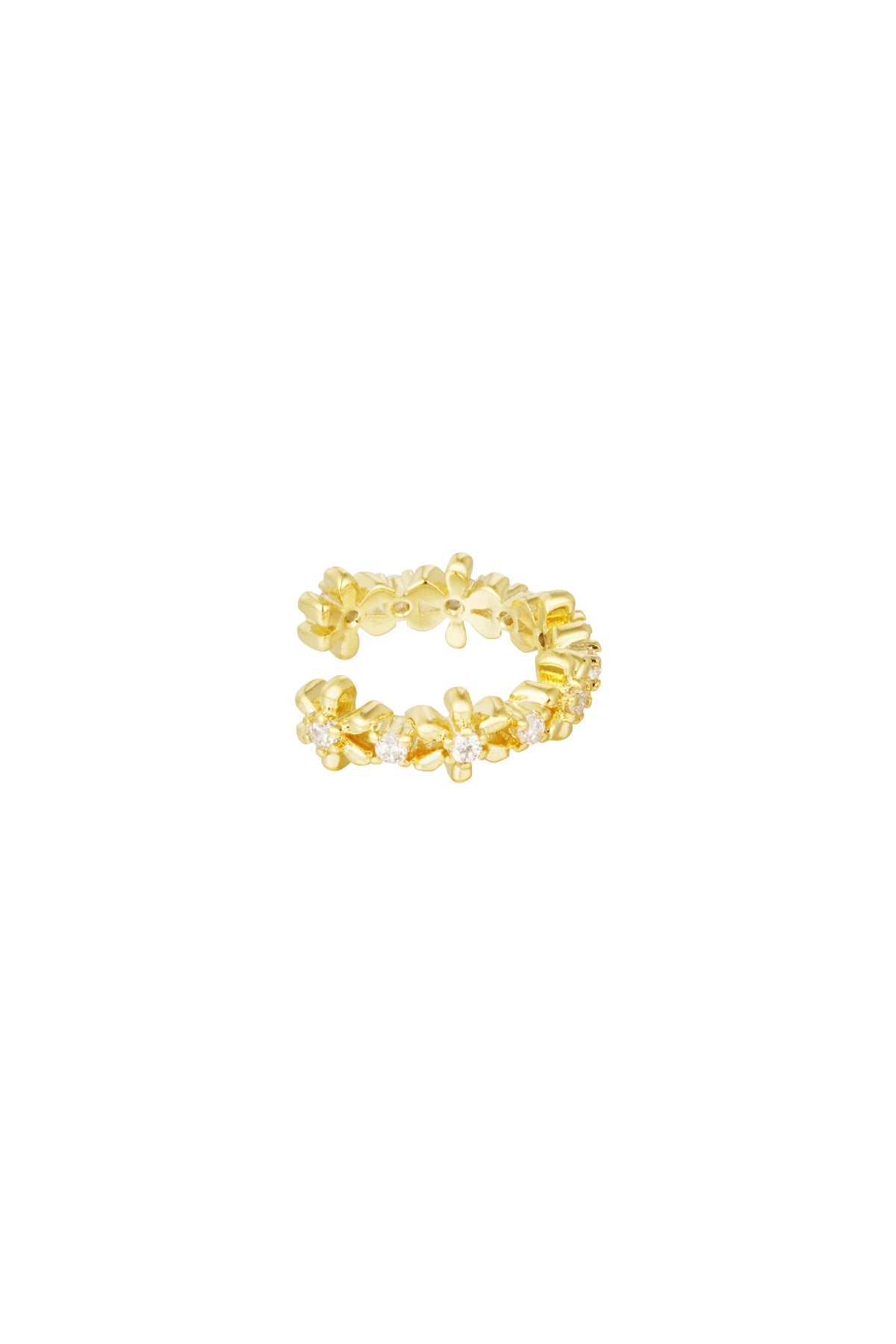 Ear cuff met bloemetjes