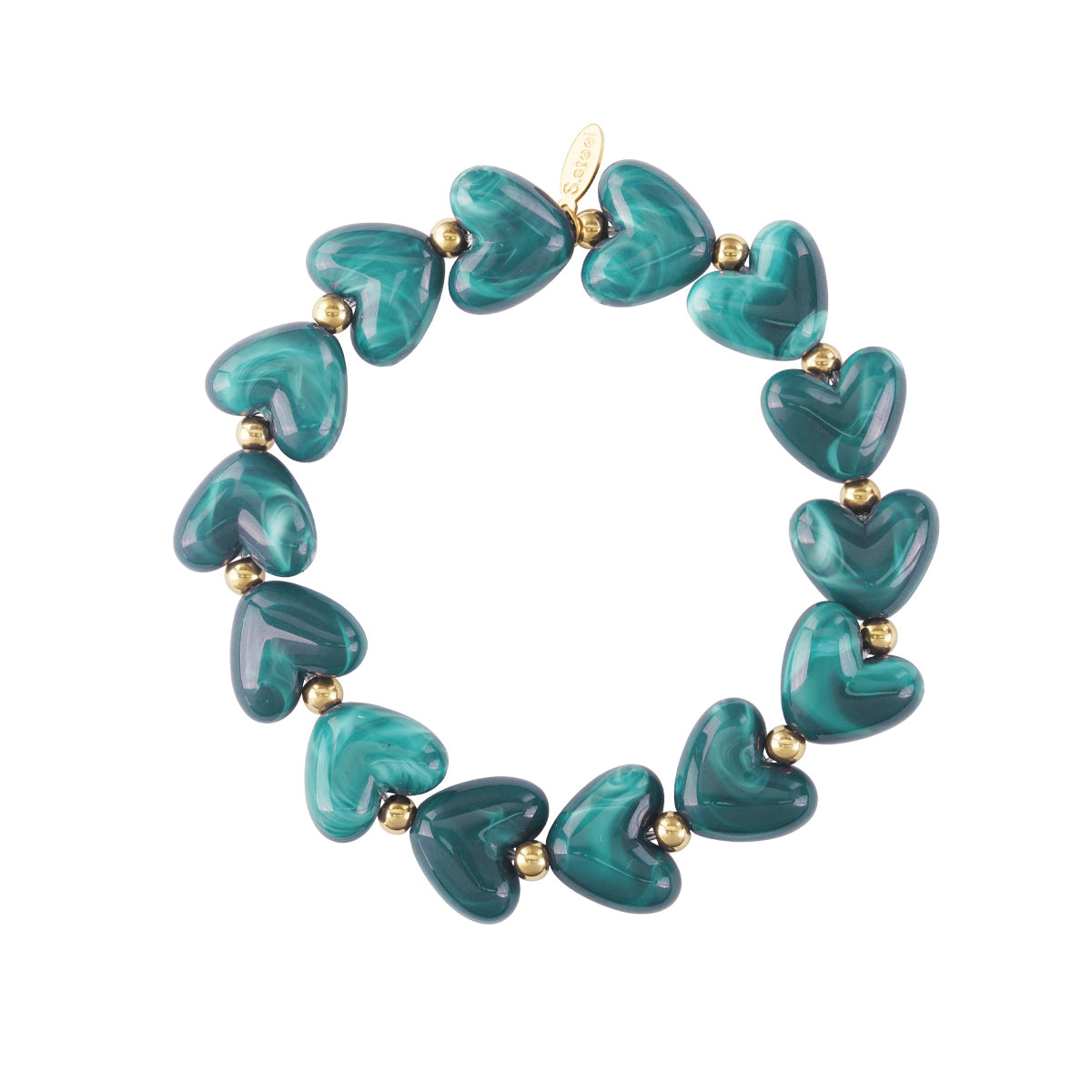 Hartjes kralen armband