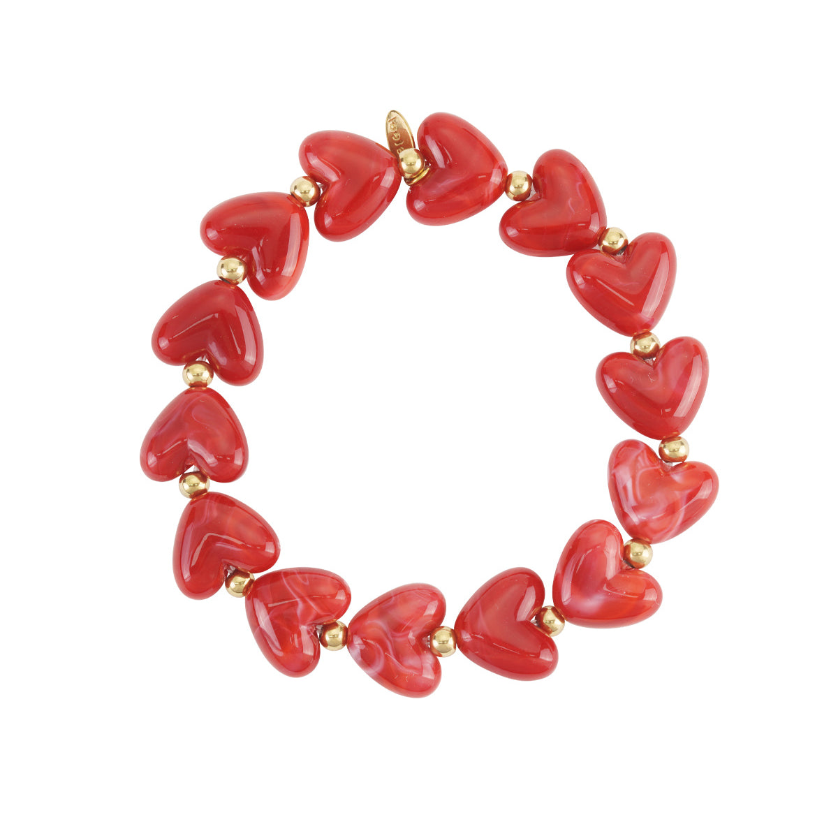 Hartjes kralen armband