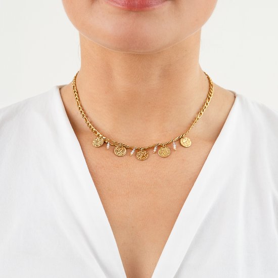 Ketting met bedels met cirkels