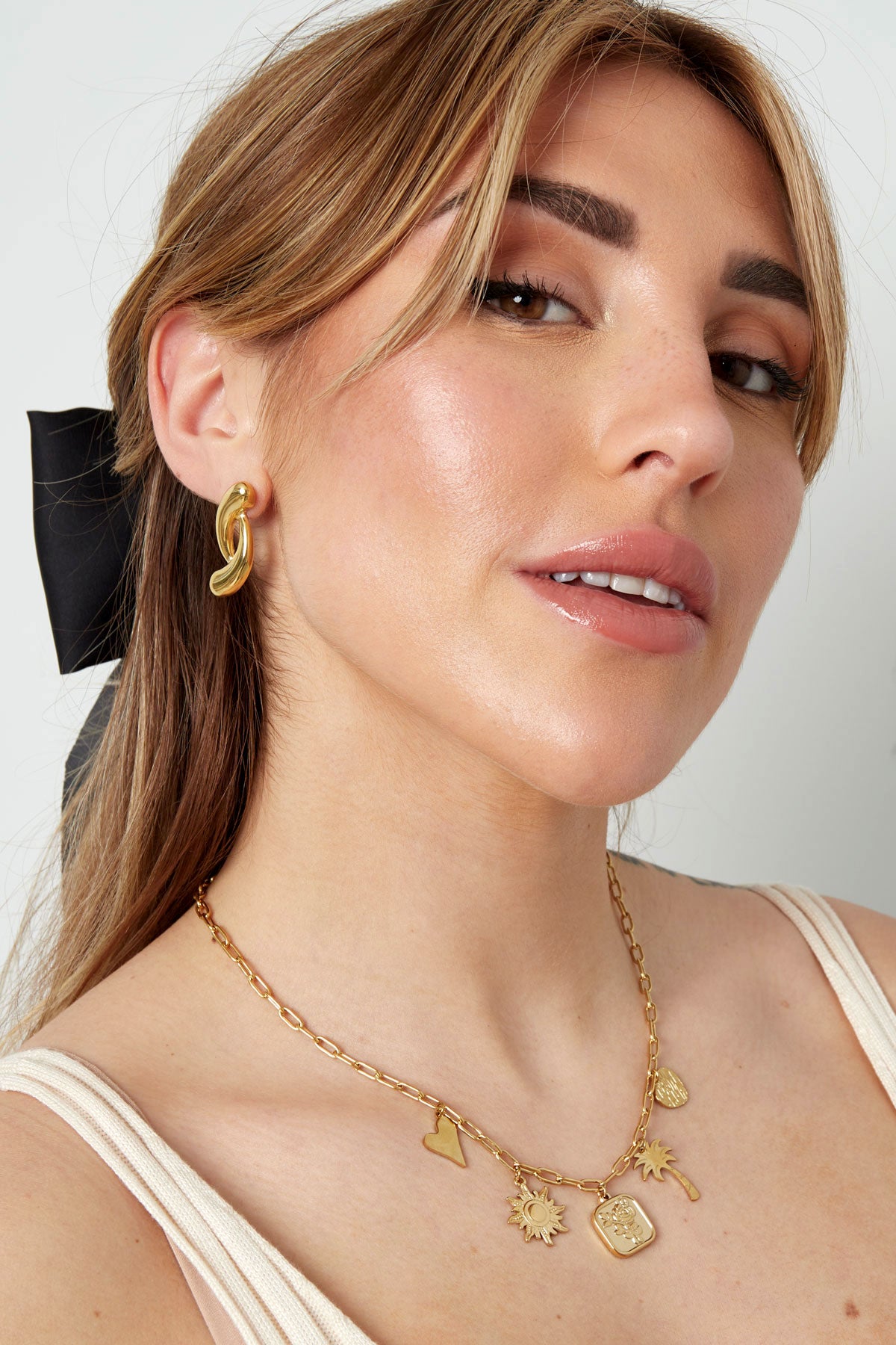 Ketting met bedels palmboom