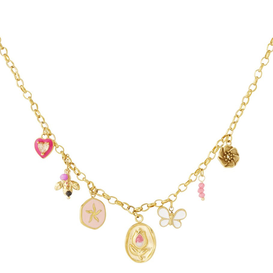Ketting met zomerse bedels