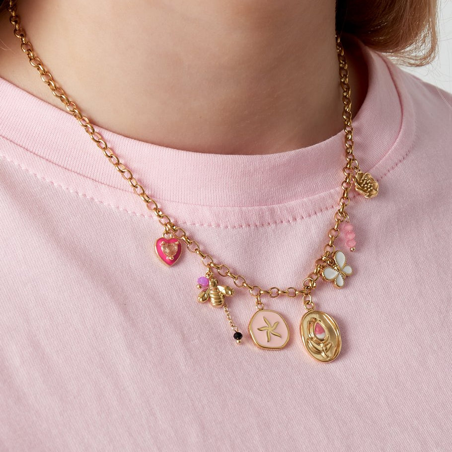 Ketting met zomerse bedels