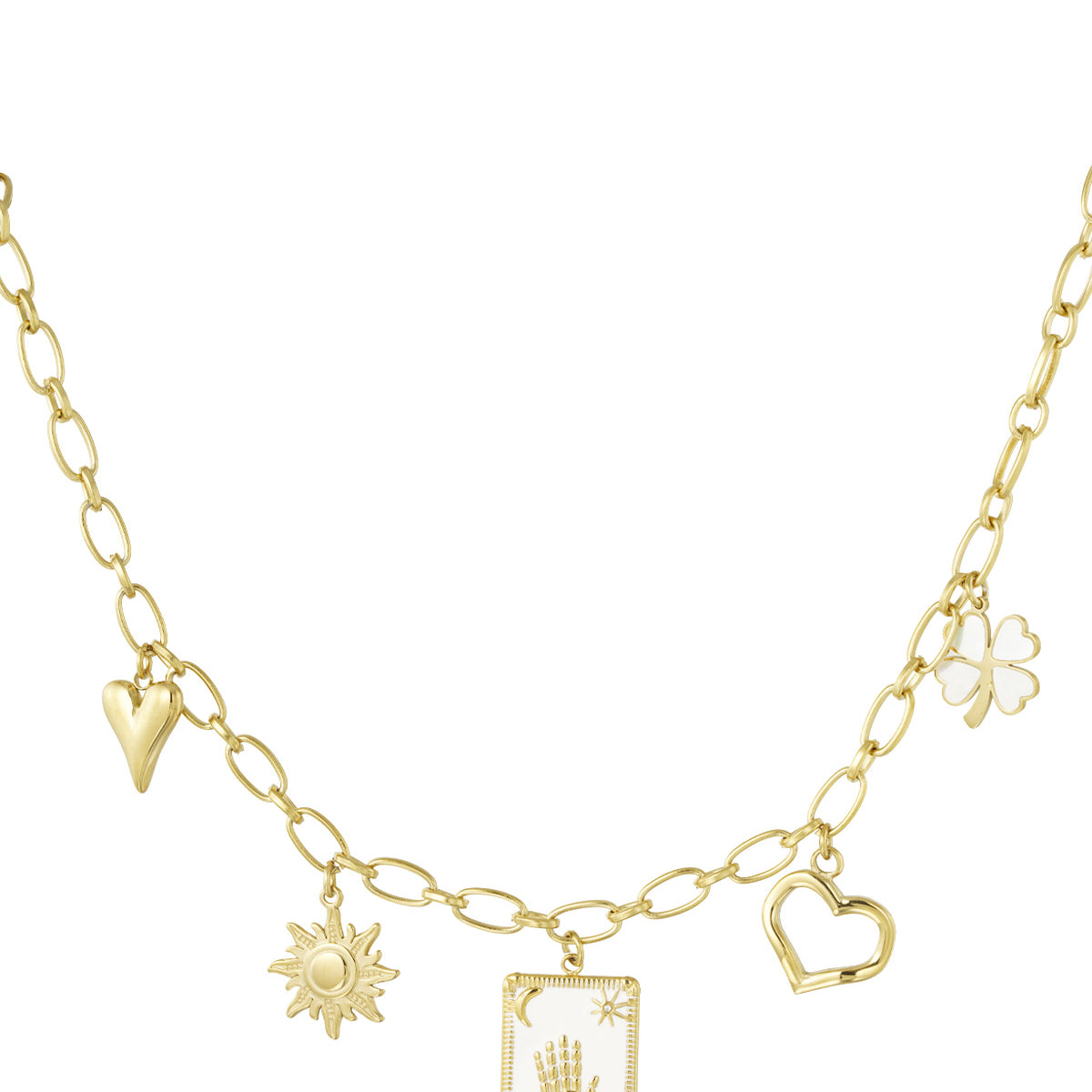 Ketting met bedels goud