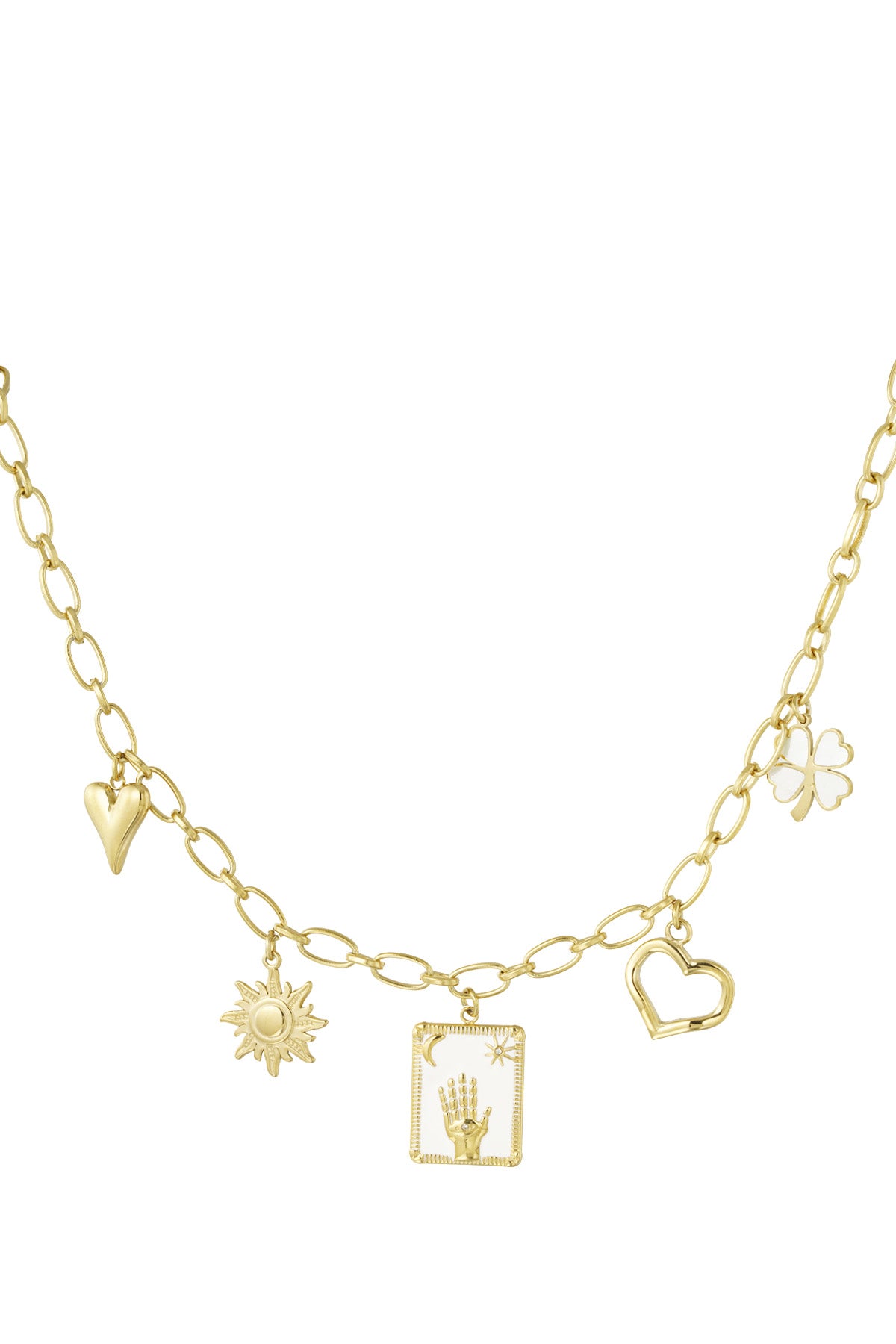 Ketting met bedels goud