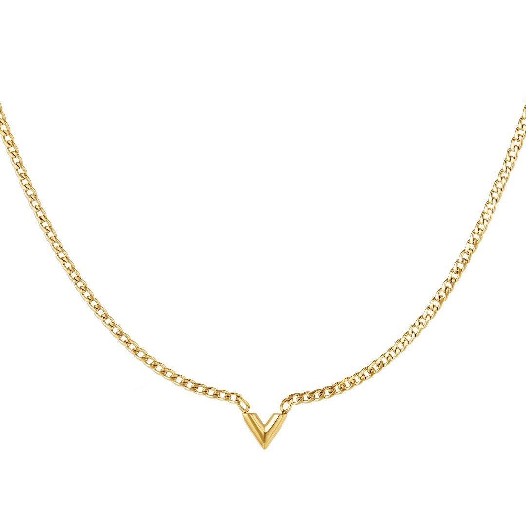 Schakelketting met letter V