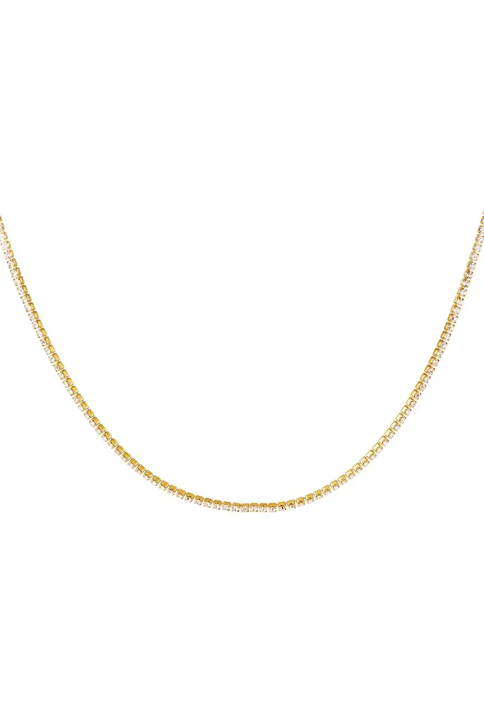 Minimalistische ketting met steentjes