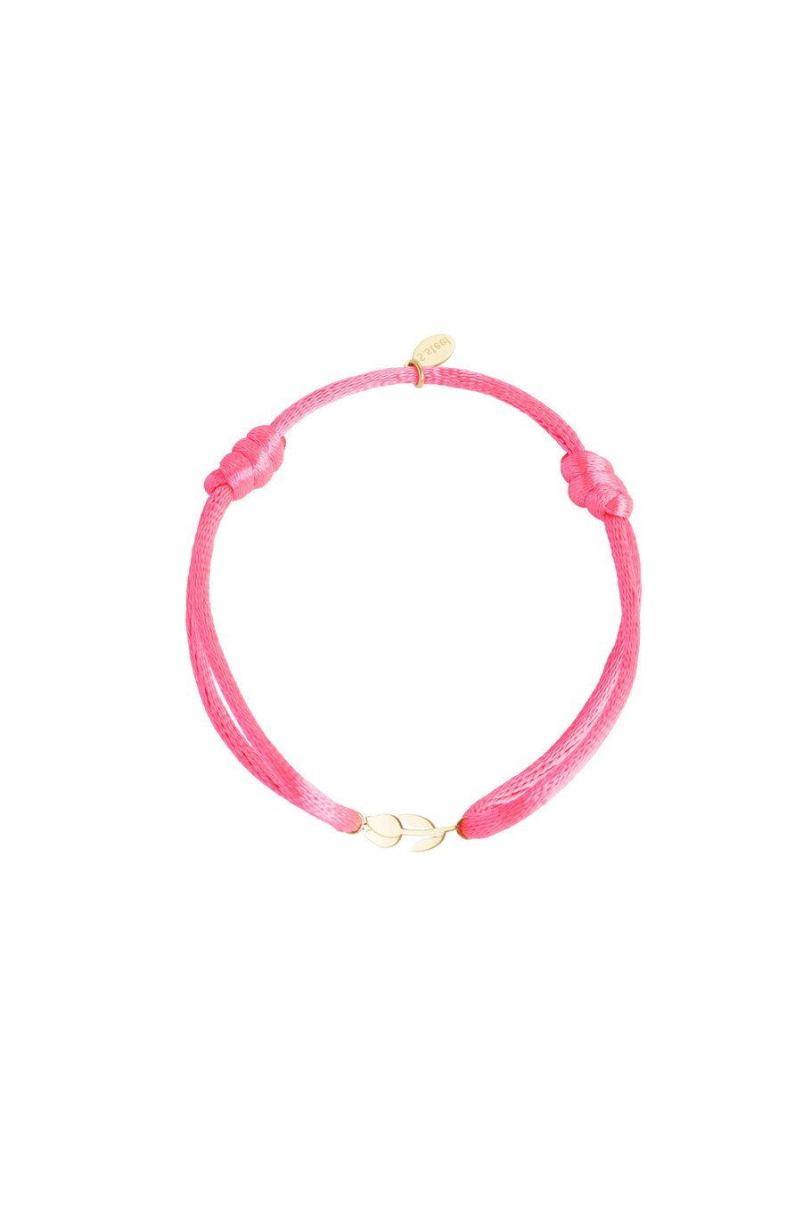 Koord armband tulp