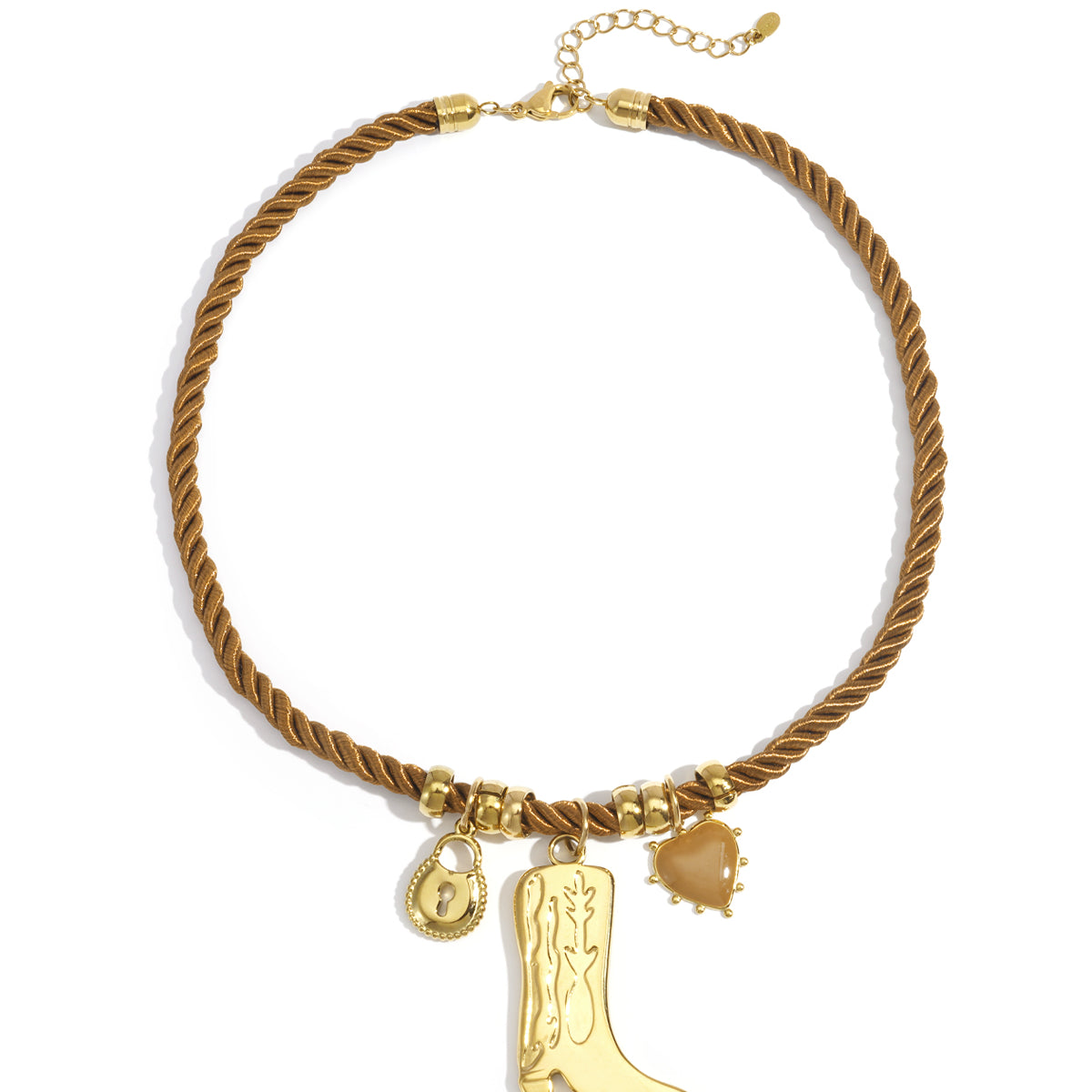 Koord ketting cowboy boot