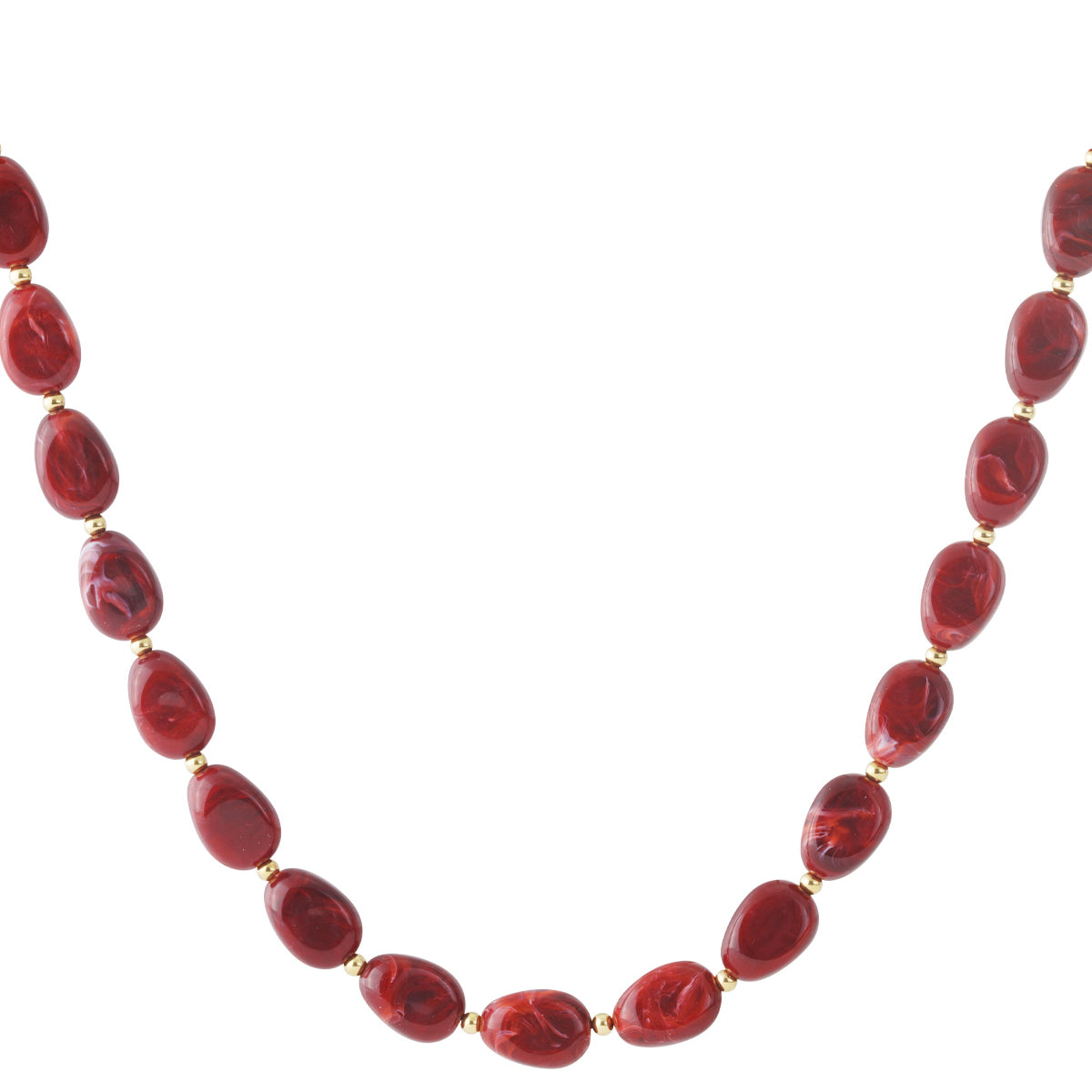 Bordeaux rode kralenketting
