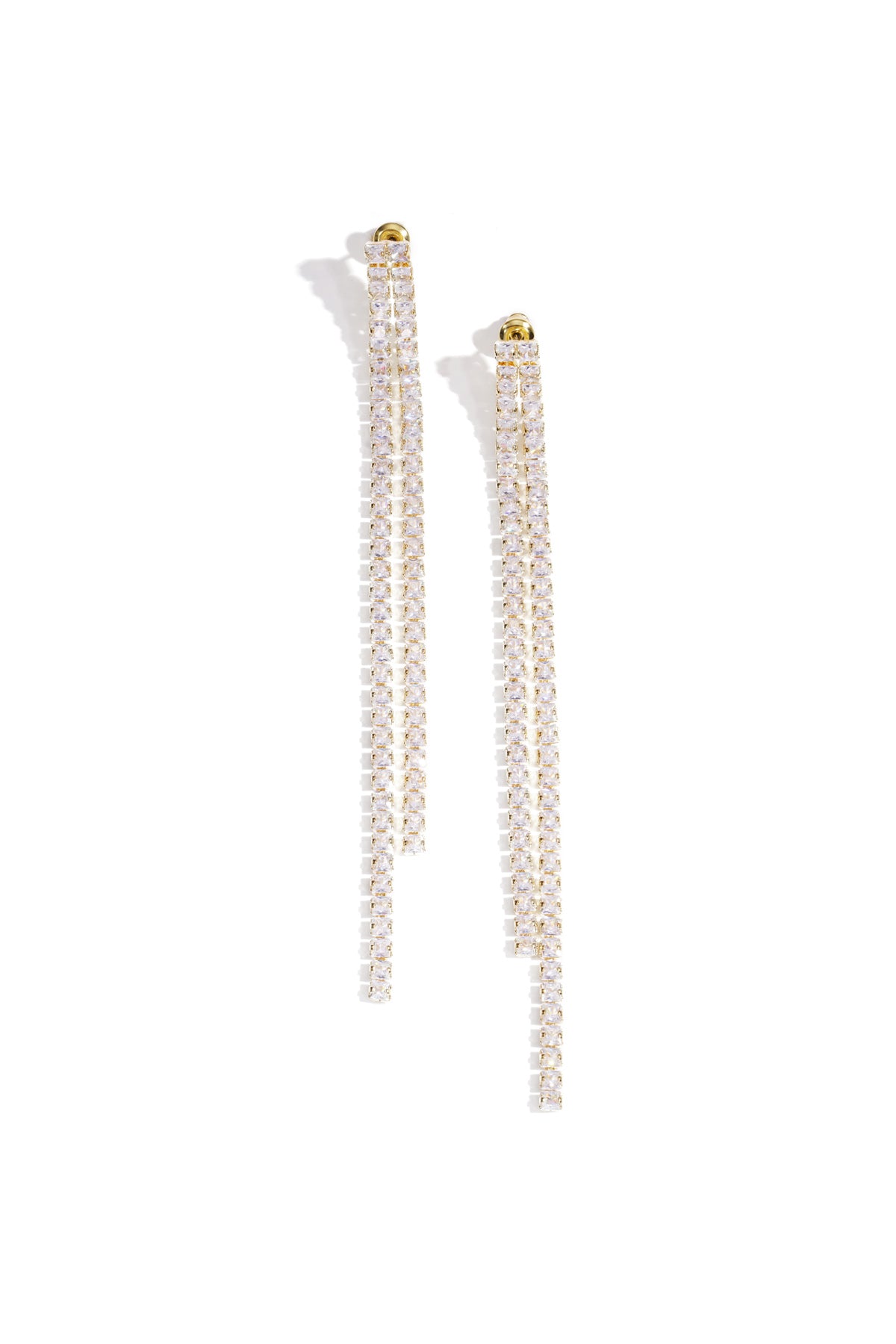 Lange oorbellen steentjes