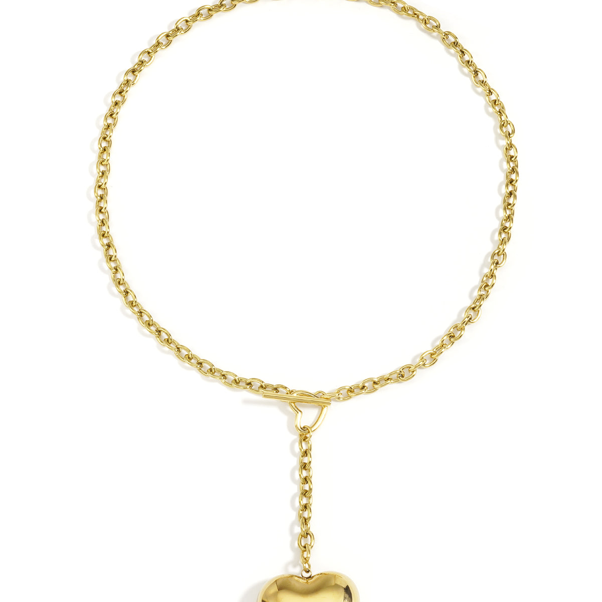 Lange schakelketting hartje