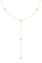 Lange ketting met hartjes minimalistisch