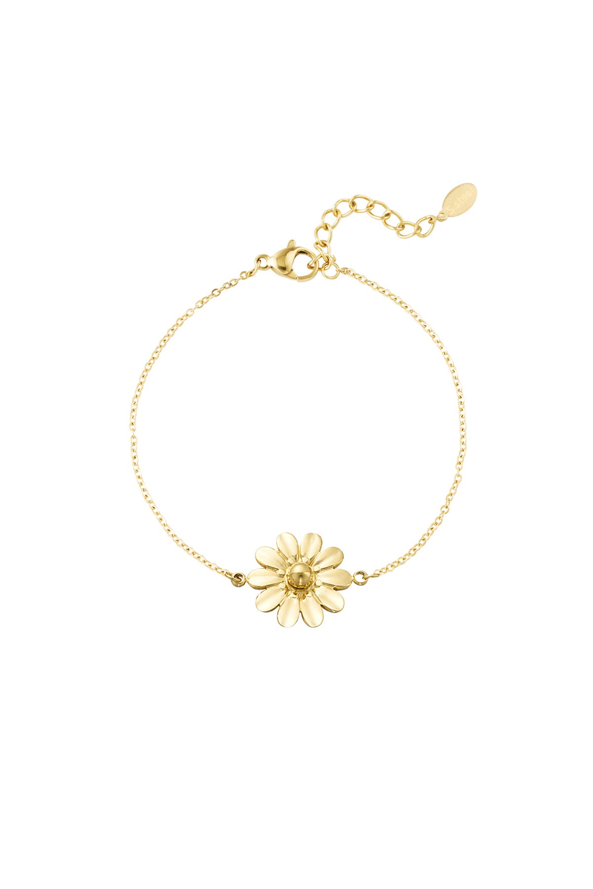 Minimalistische armband met bloem
