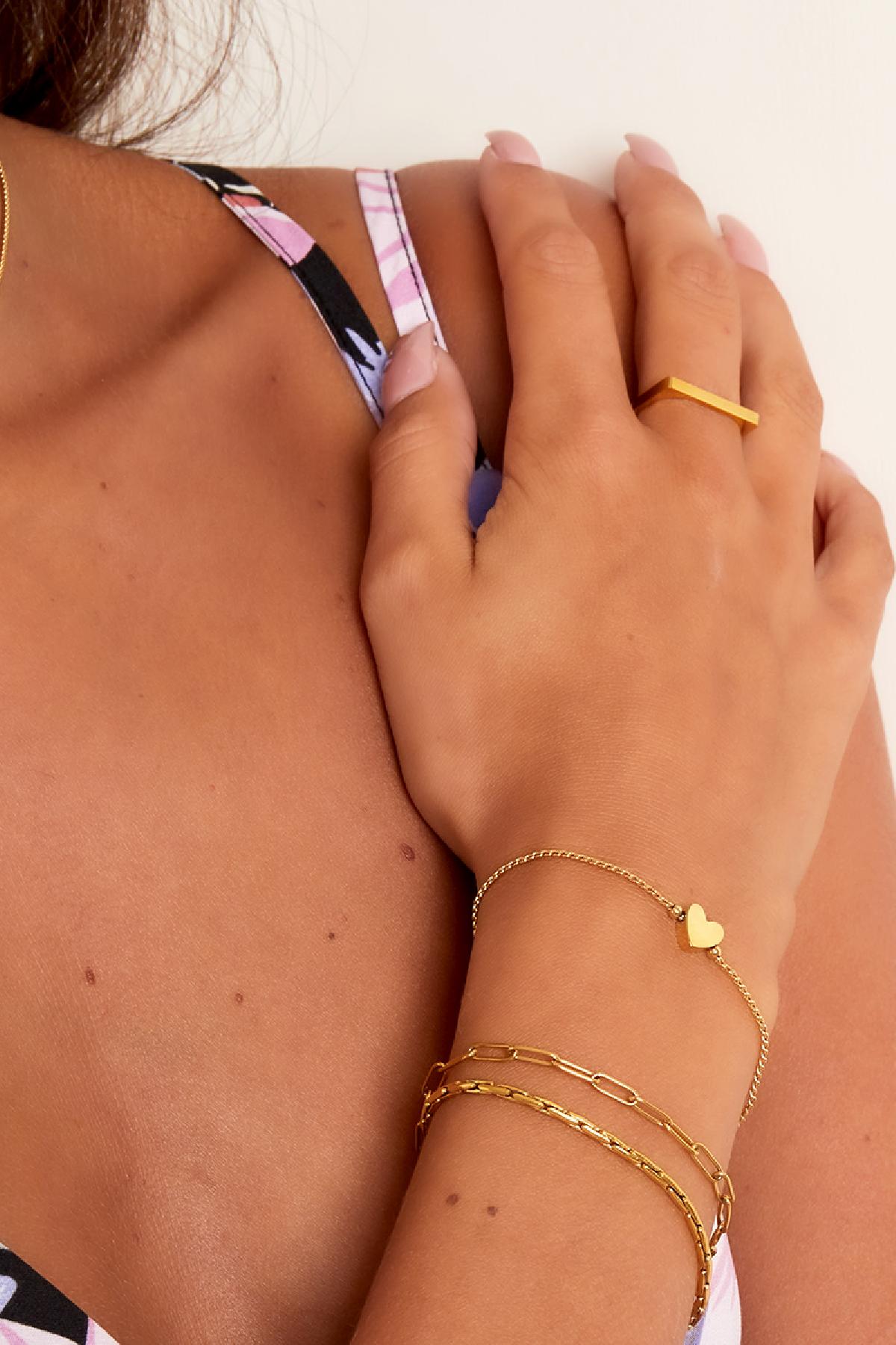 Minimalistische armband met hartje