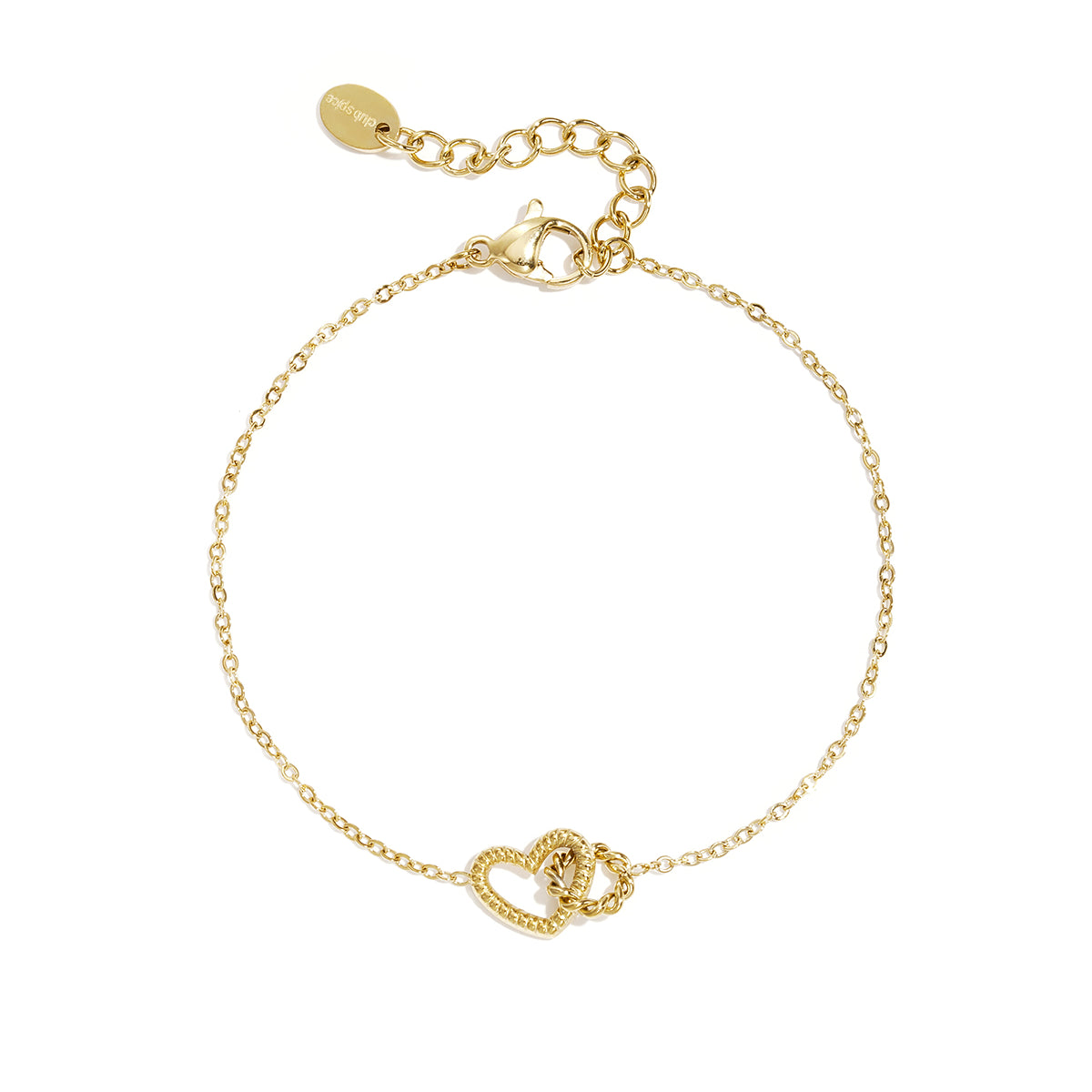 Gouden minimalistische armband met hartje