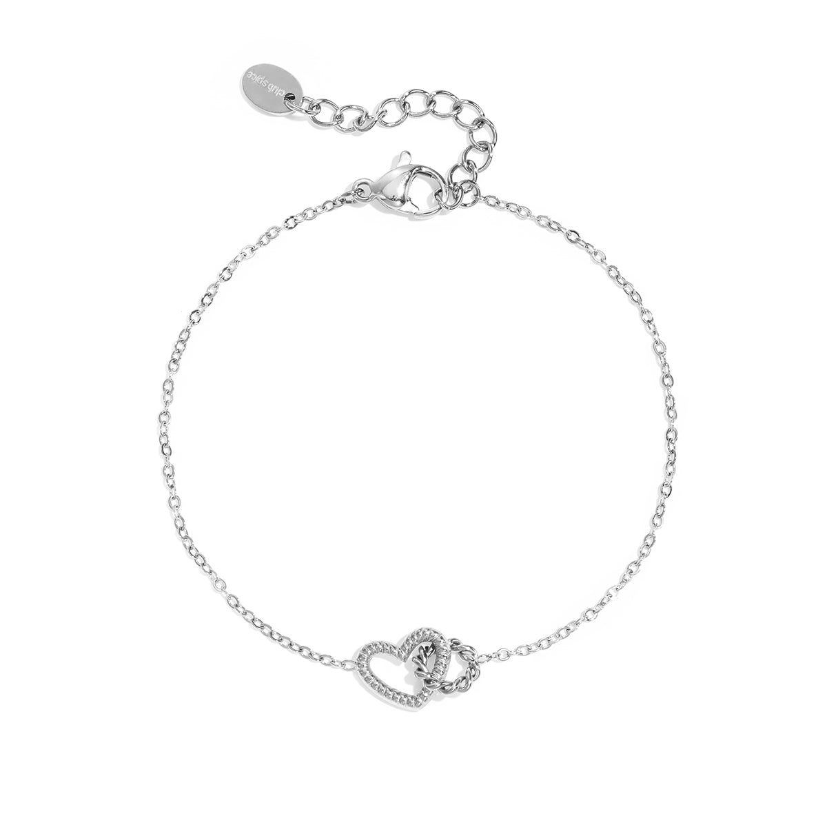 Minimalistische armband met hartje in goud en zilver