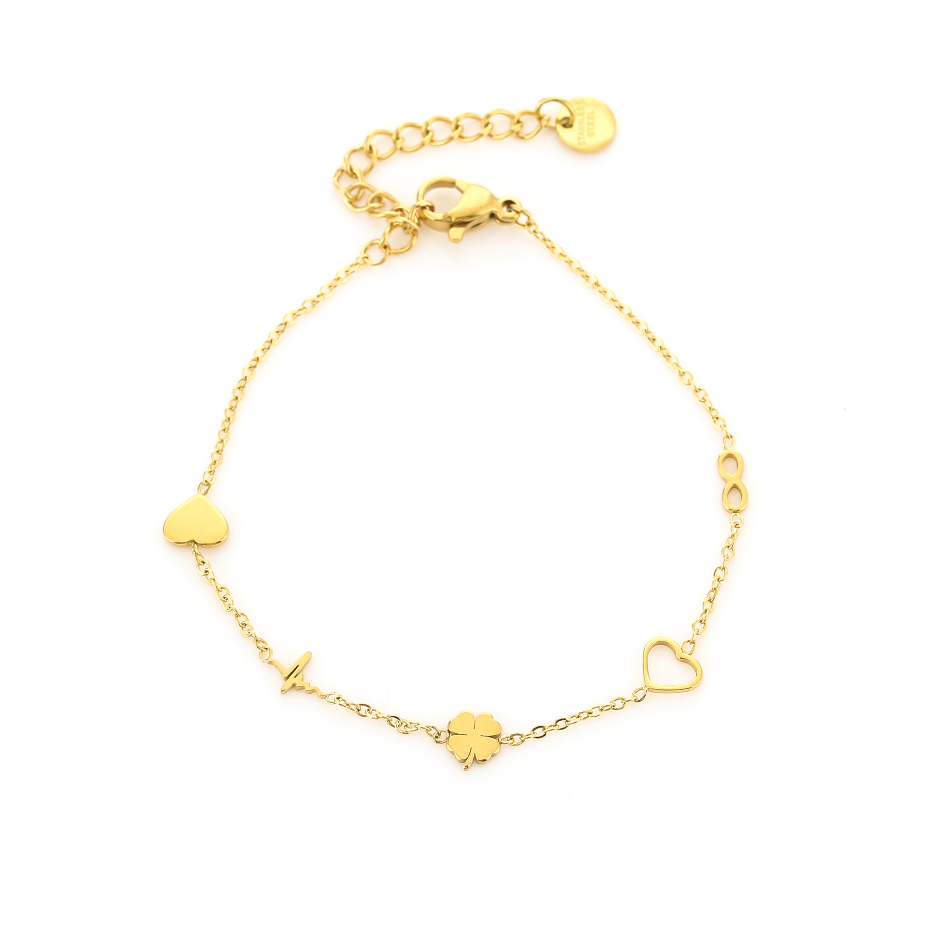 Minimalistische armband met verschillende figuurtjes