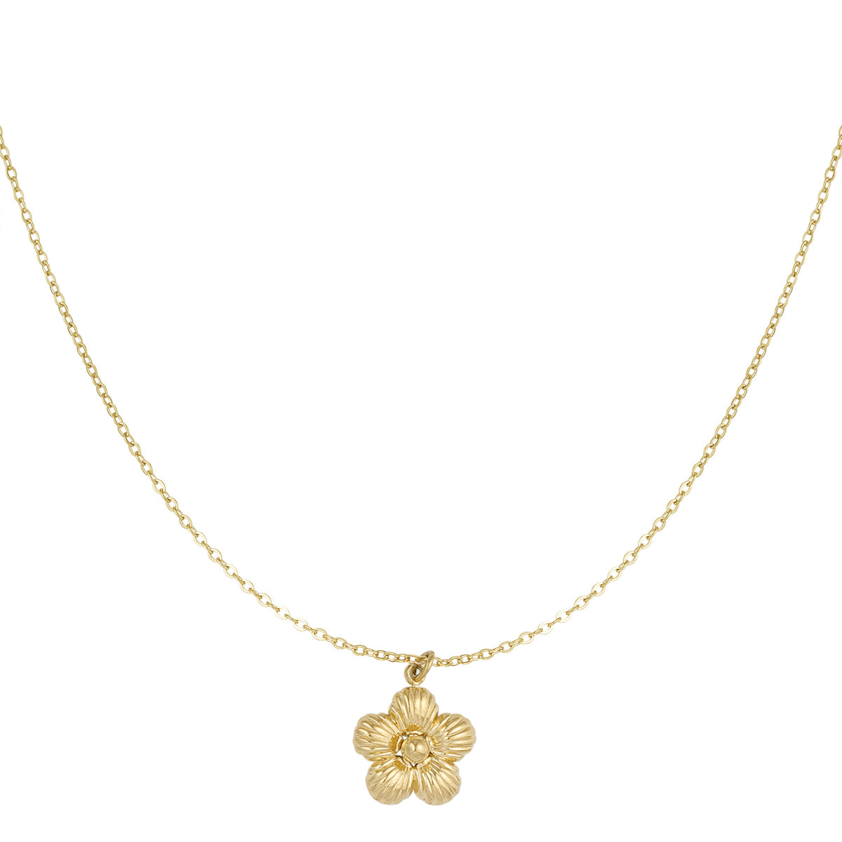Minimalistische ketting bloem