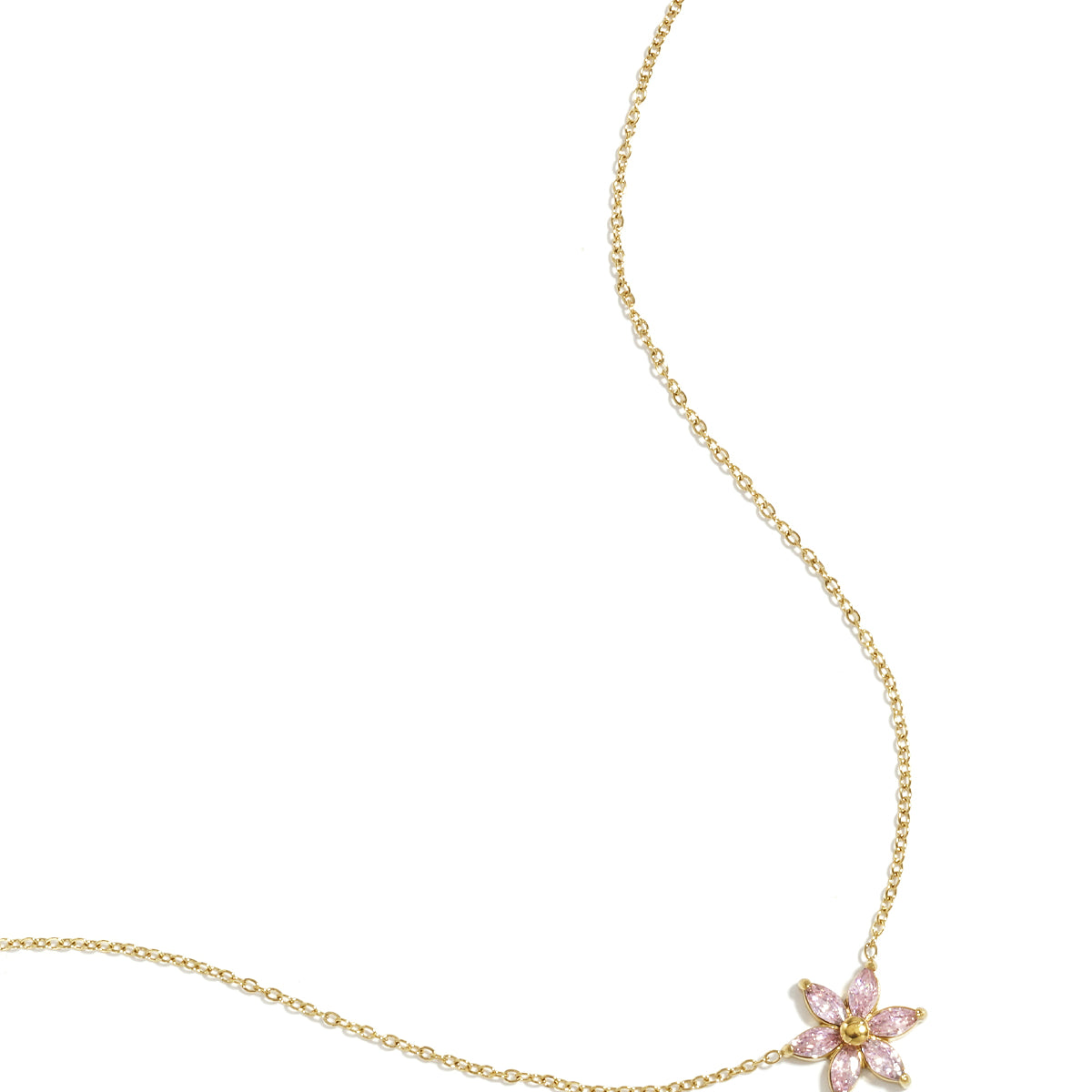 Minimalistische ketting bloem