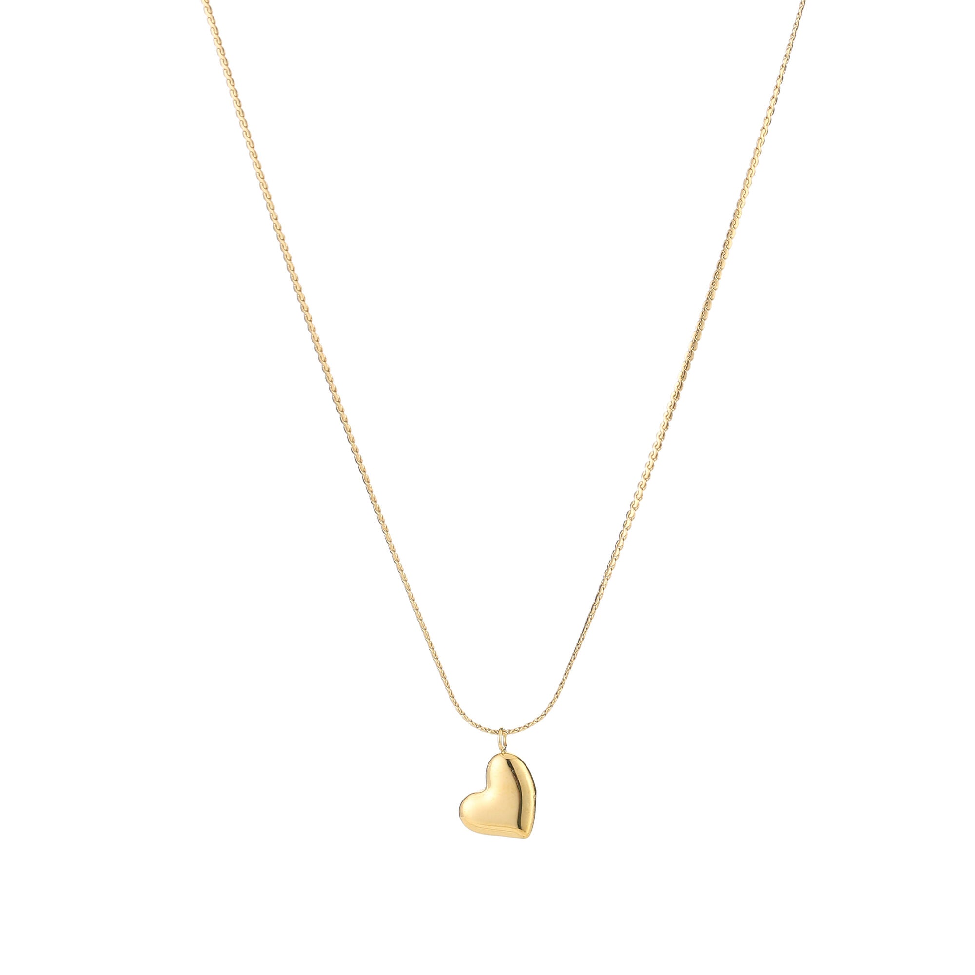 Minimalistische ketting hartje