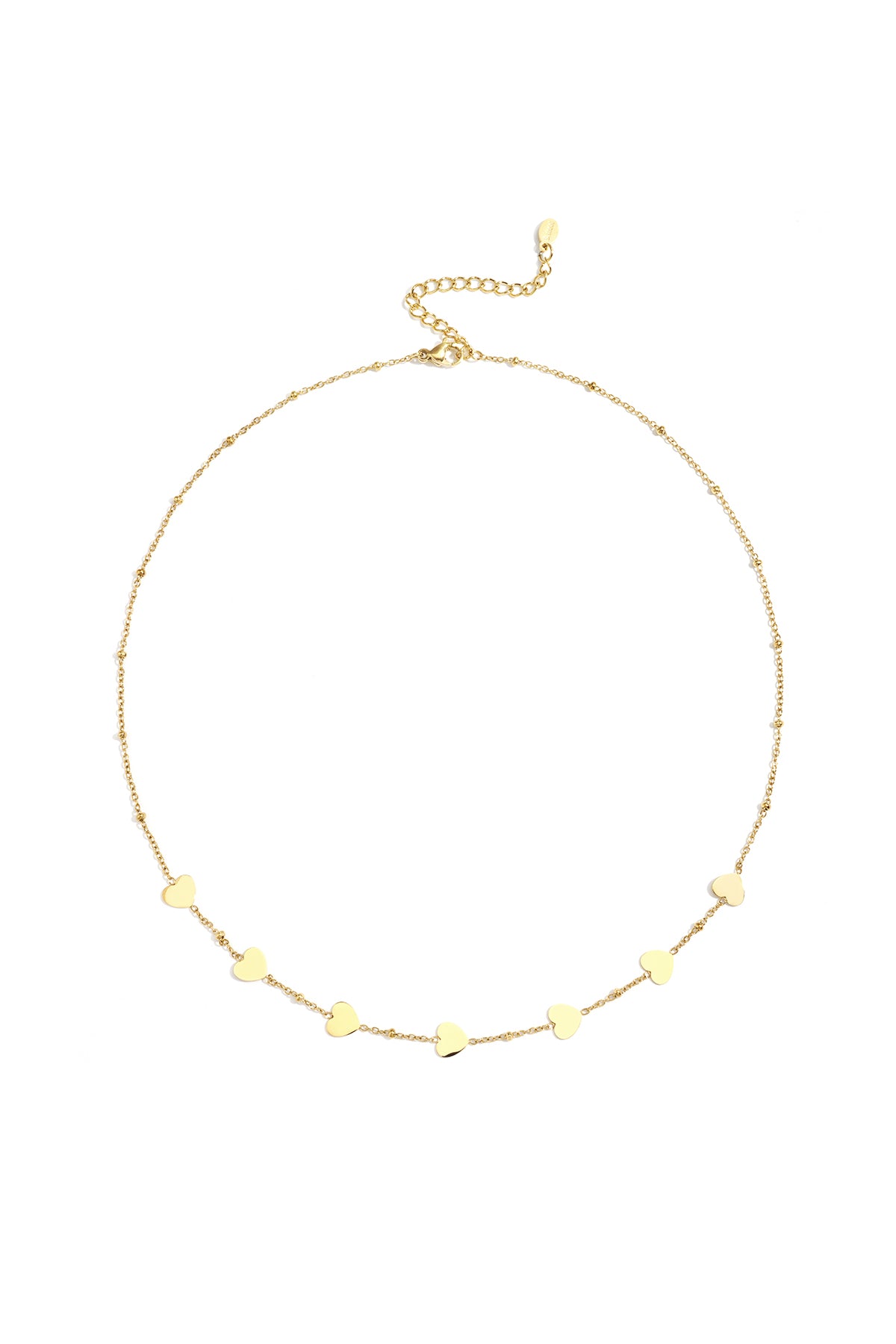 Minimalistische ketting hartjes