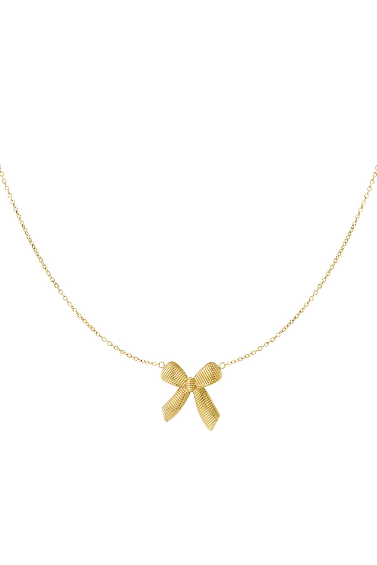 Minimalistische ketting met strik