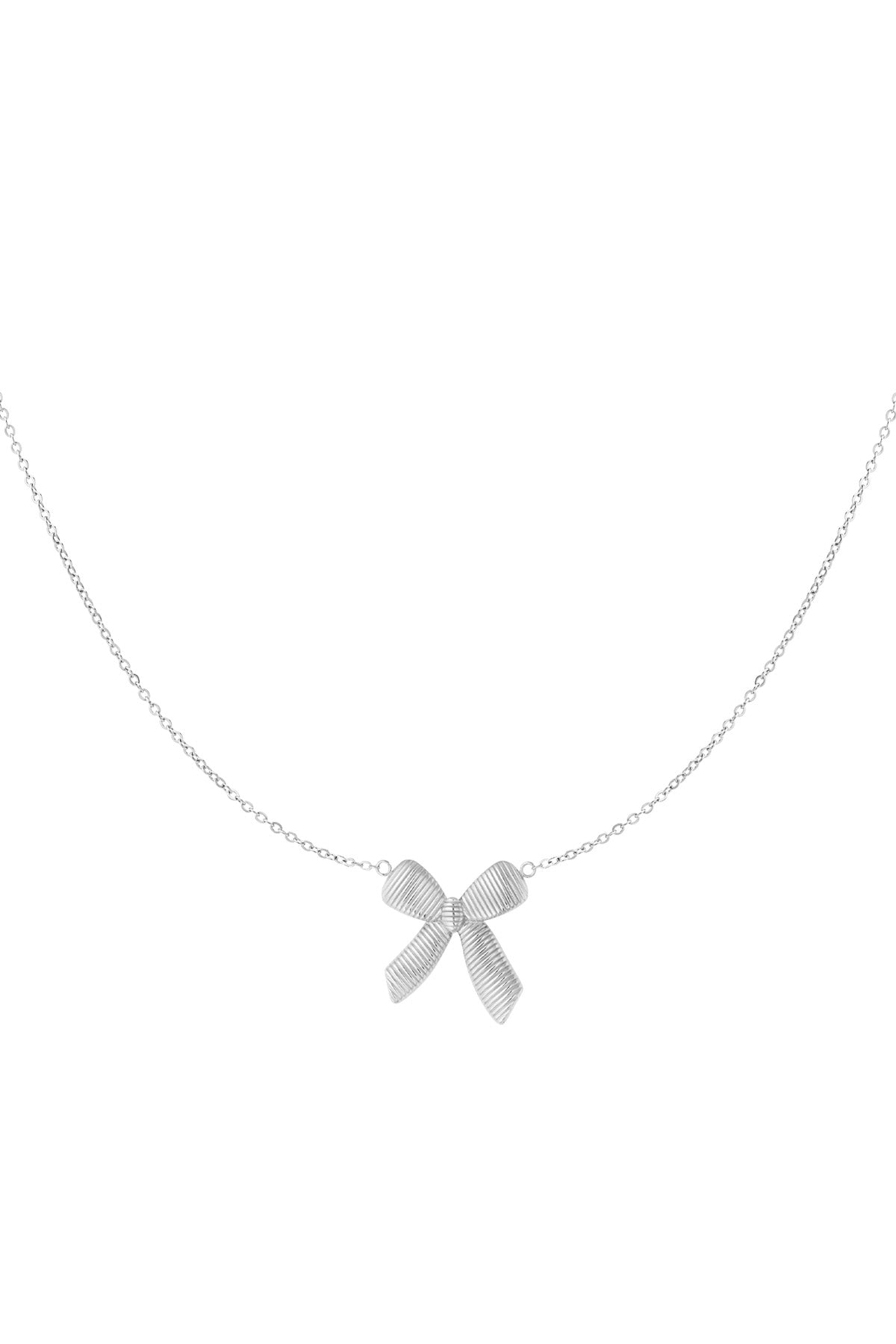 Minimalistische ketting met strik