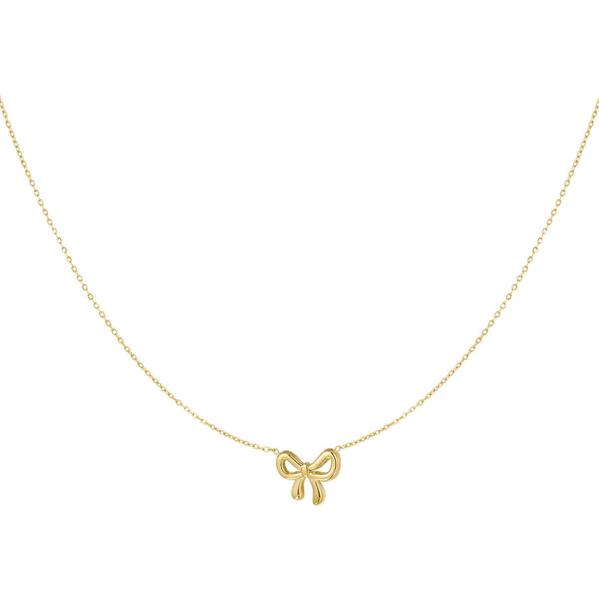 Minimalistische ketting met strikje