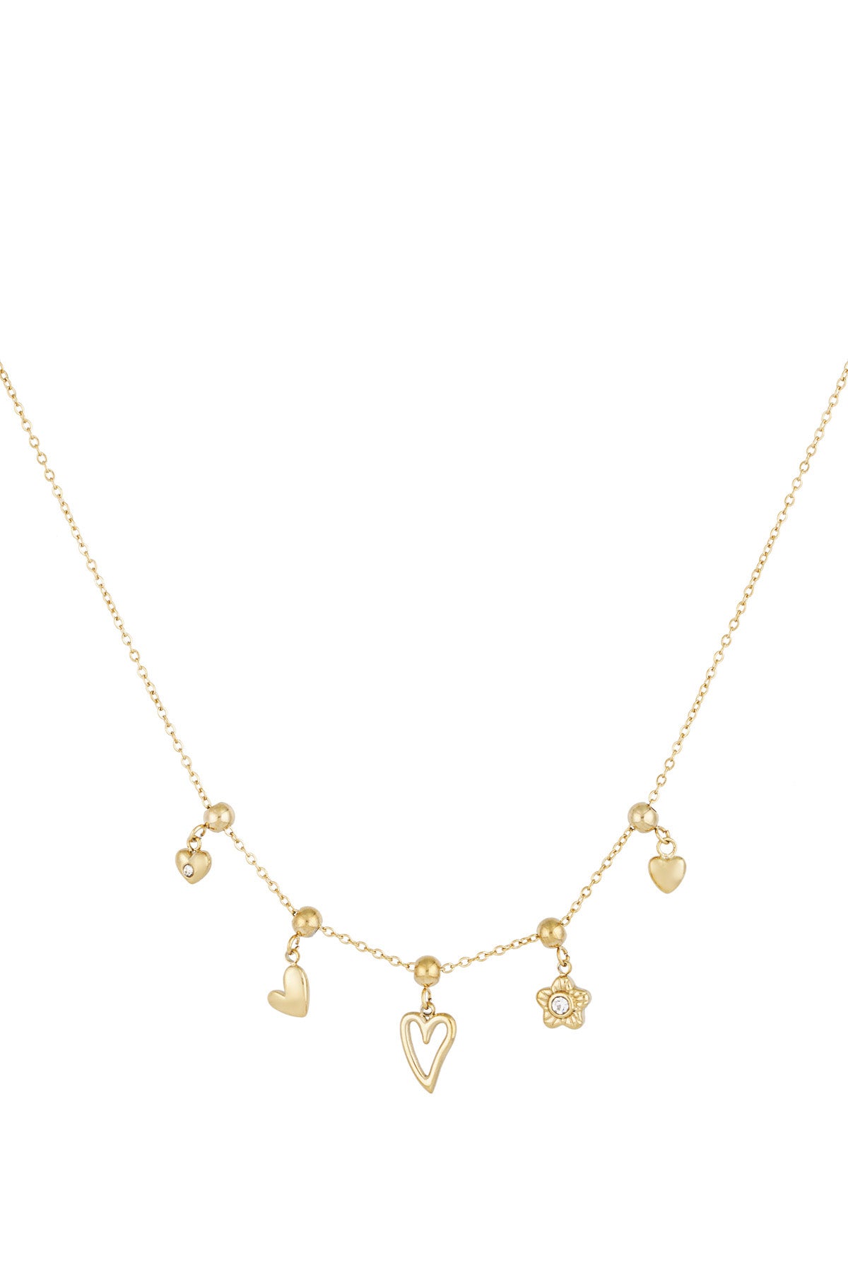 Minimalistische ketting met bedels