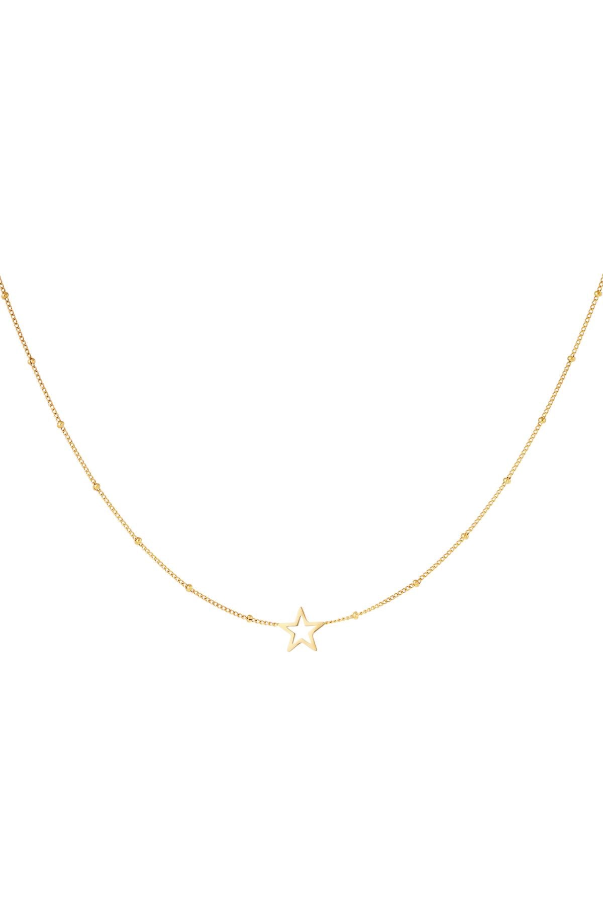 Minimalistische ketting open ster