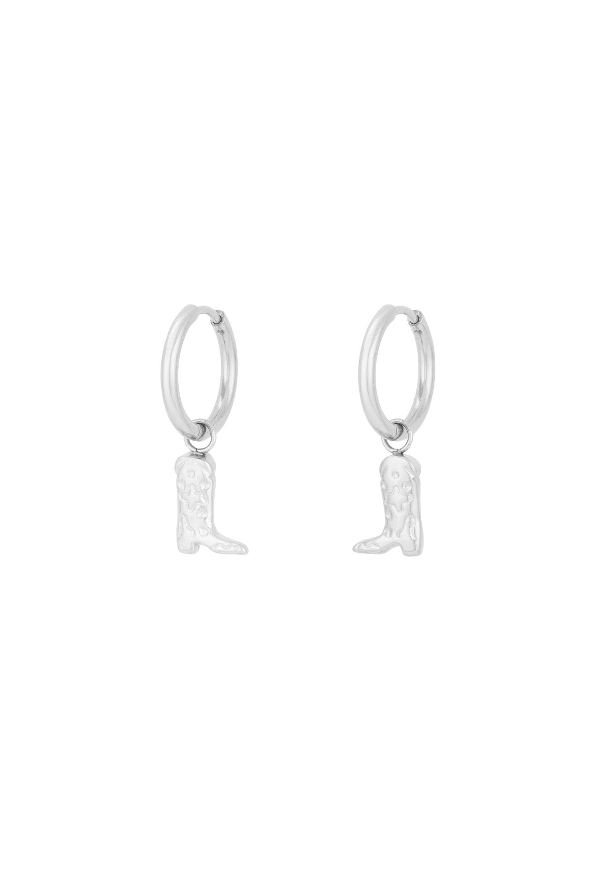 Minimalistische oorbellen met cowboy boots