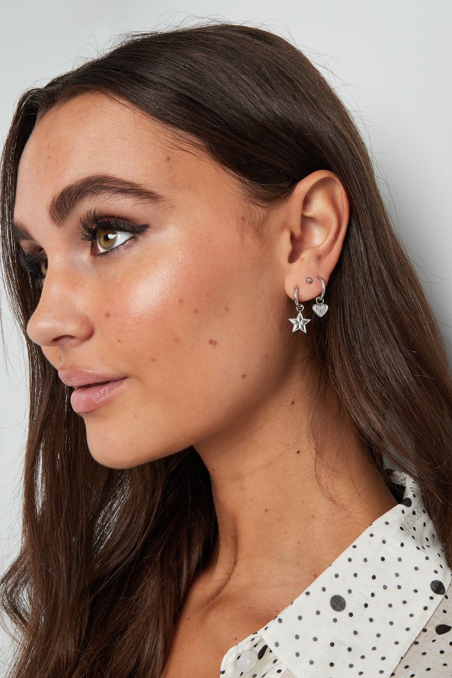 Minimalistische oorbellen met hartje