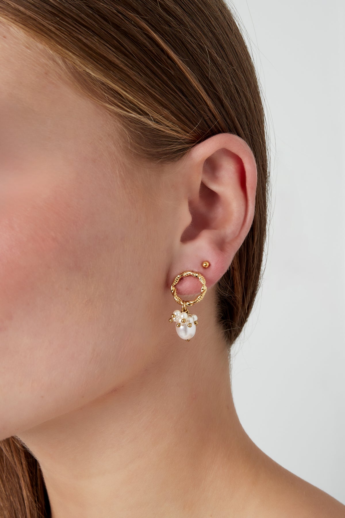 Minimalistische oorbellen met parels