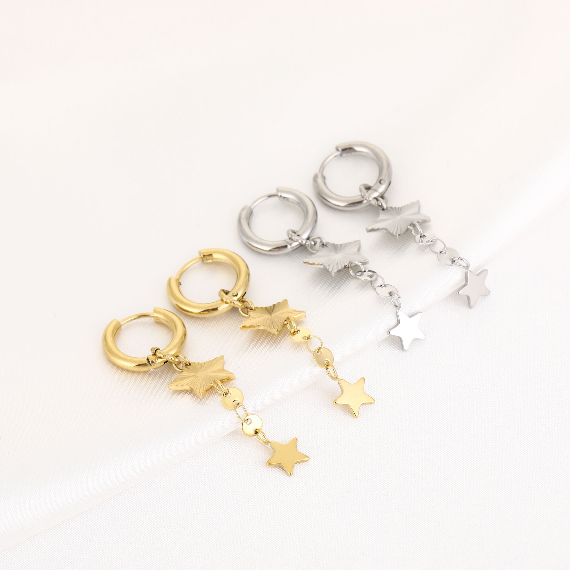 Minimalistische oorbellen ster