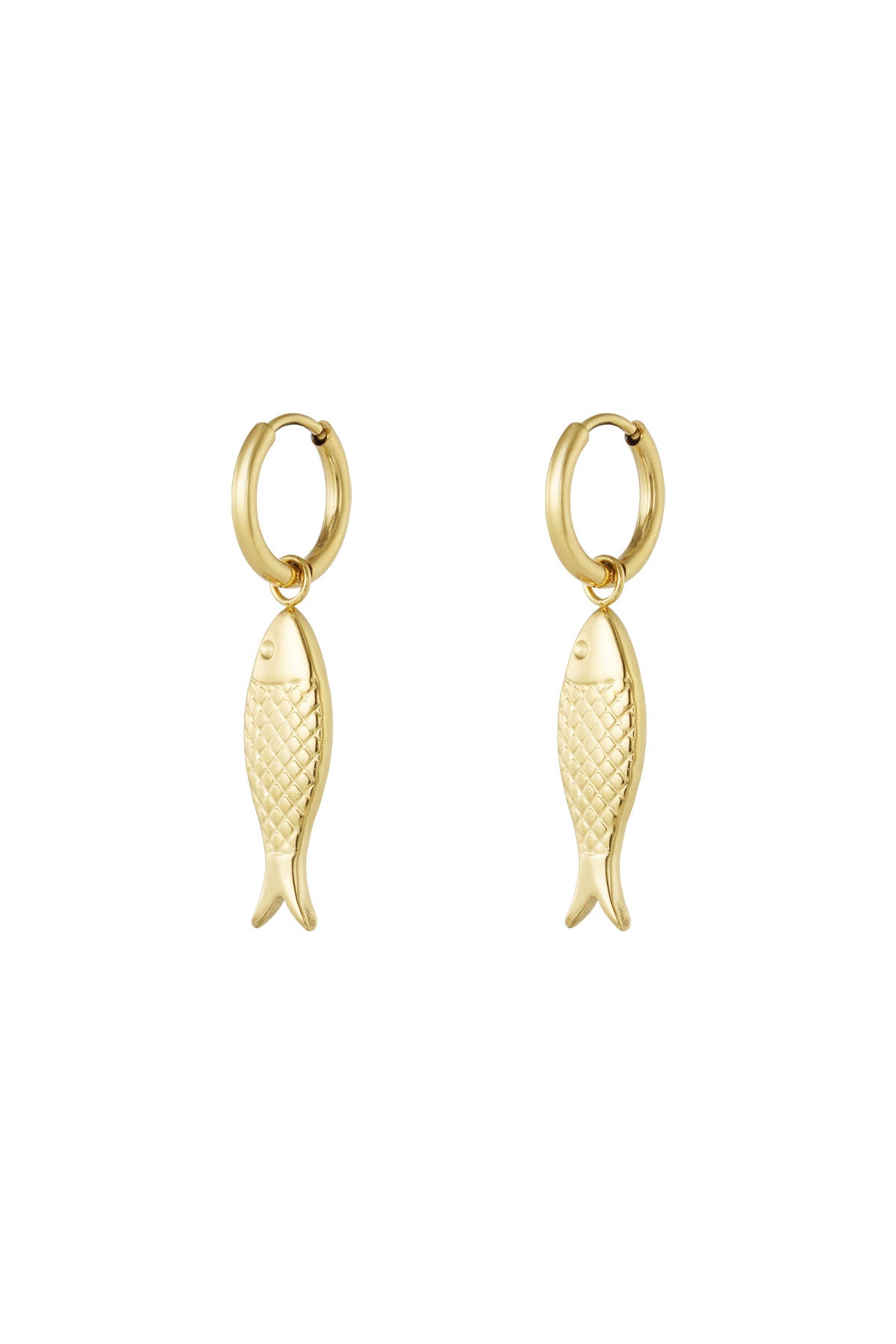 Minimalistische oorbellen vis