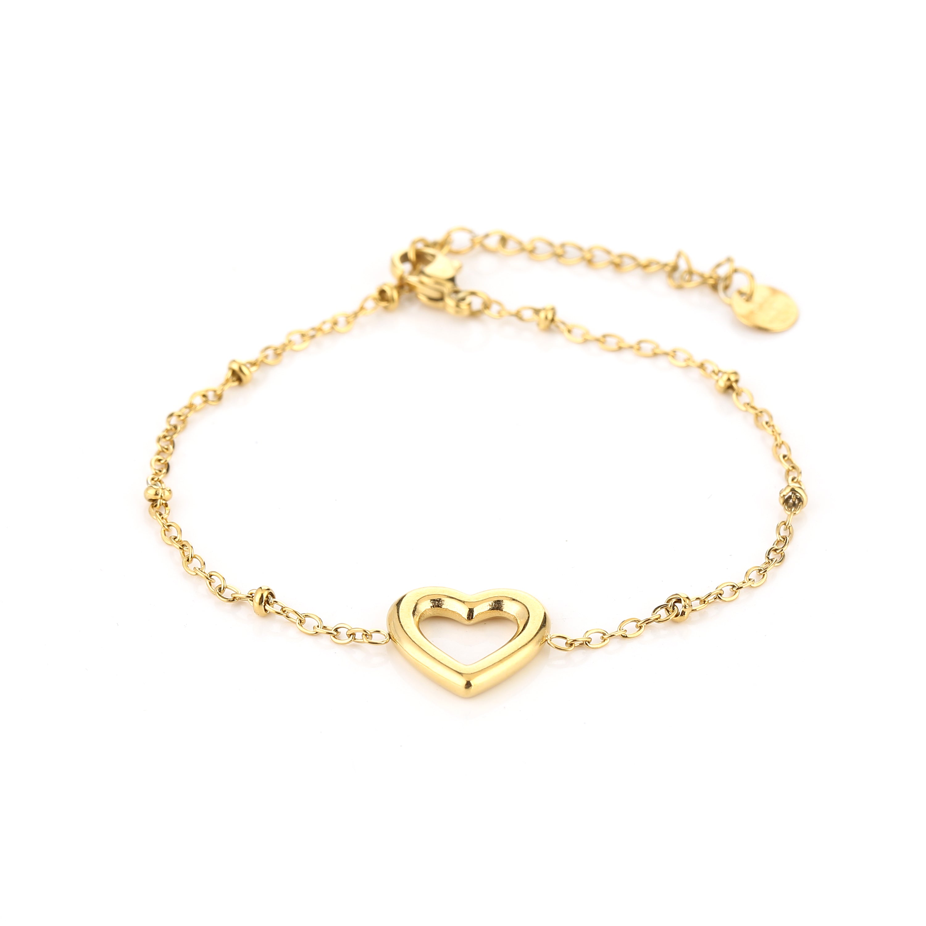 Minimalistische armband met hartje