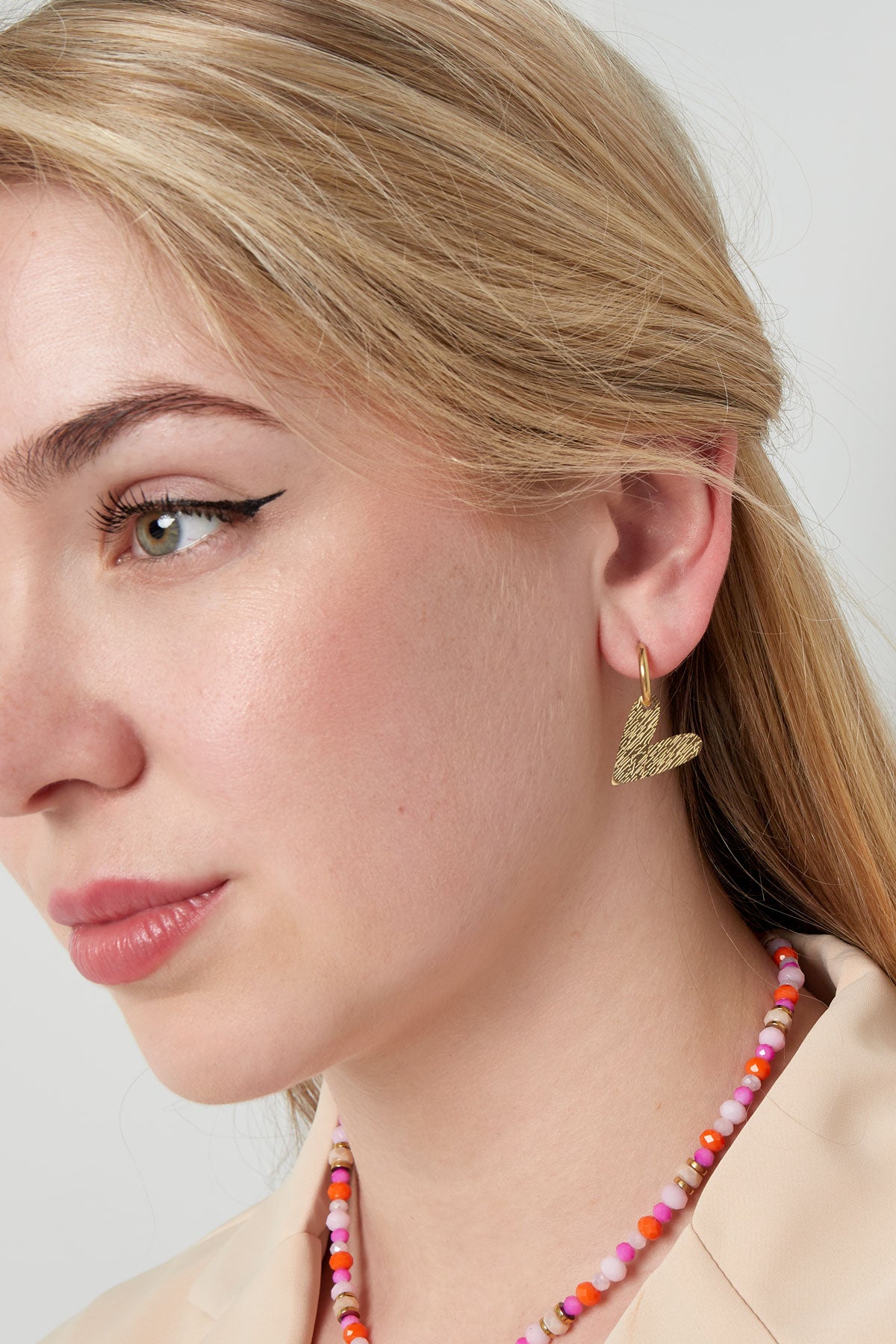 Minimalistische oorbellen met hartje