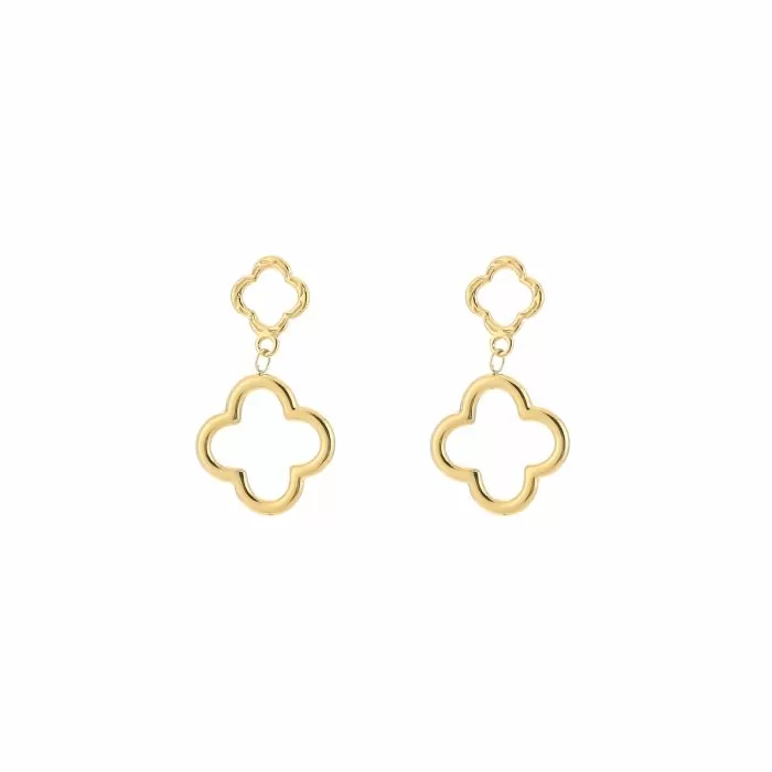 Oorbellen met klavertjes