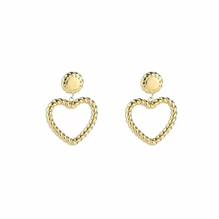 Oorbellen met open hart