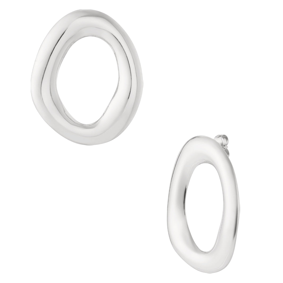 Oorbellen ovale cirkel