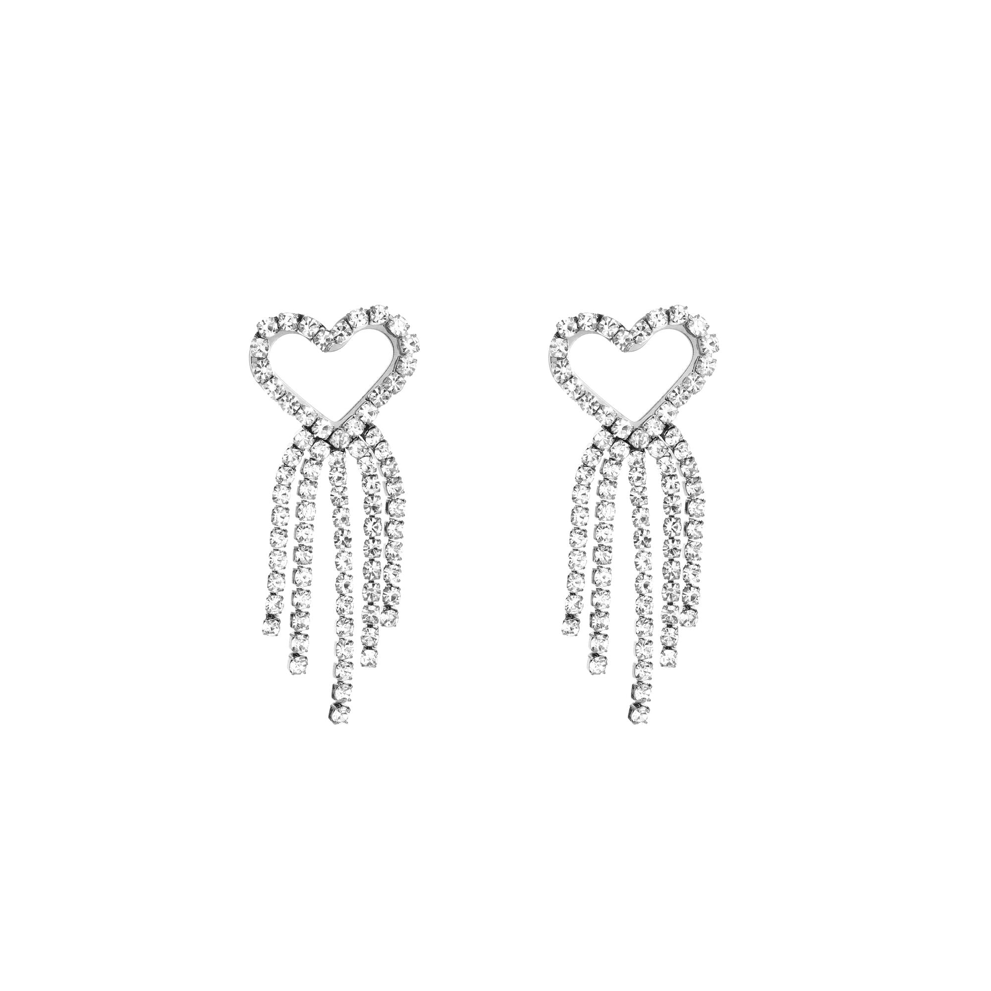 Oorbellen steentjes en hart