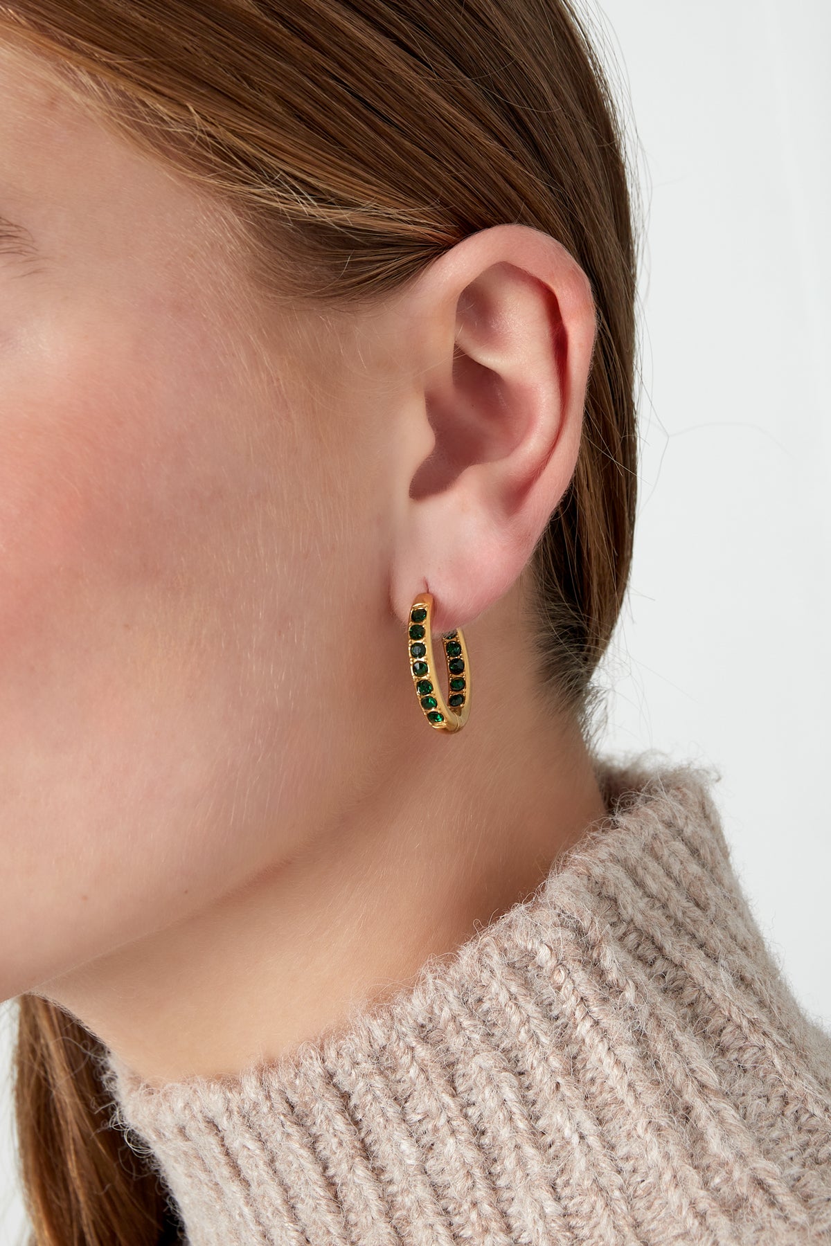 Oorringen met steentjes