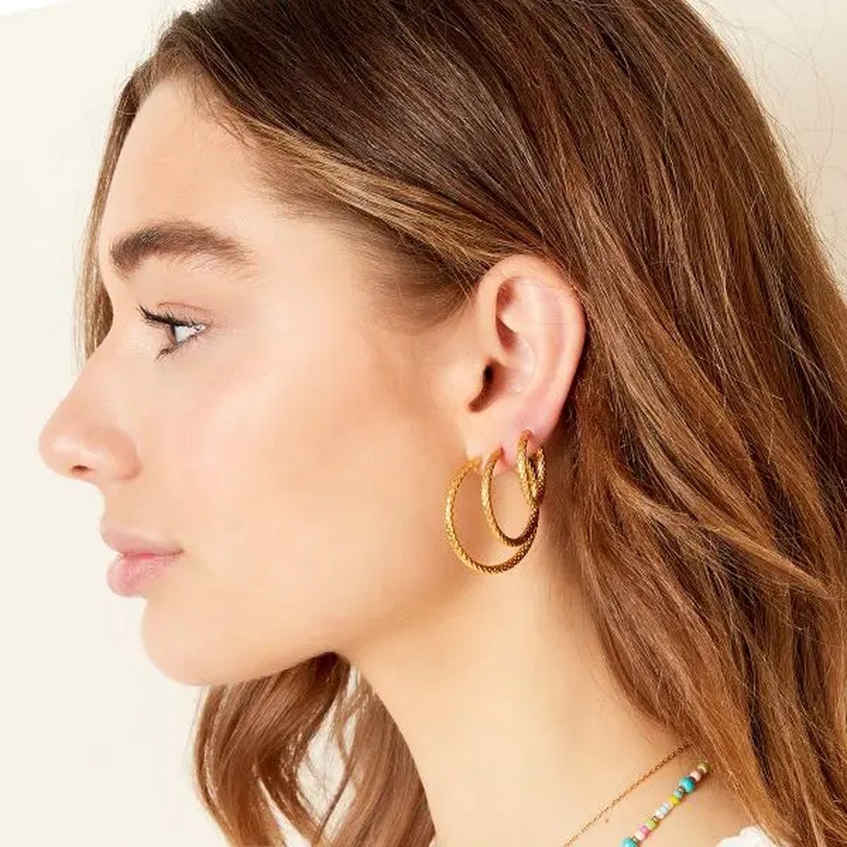 Oorringen met patroon