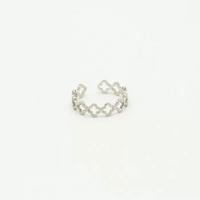 Verstelbare ring met meerdere klavertjes